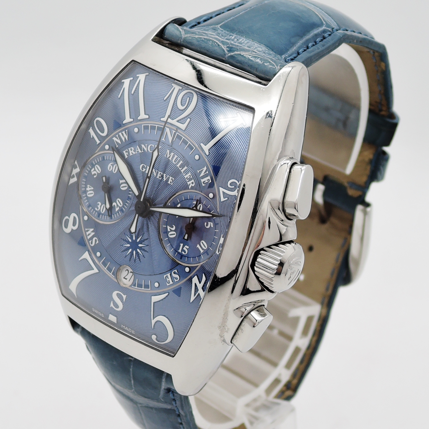 フランク ミュラー トノウ・カーベックス マリナー 7080CCAT MARINER 文字盤ブルー Blue AT 19cm FRANCK MULLER Tonneau Curvex Mariner C004461のイメージ画像