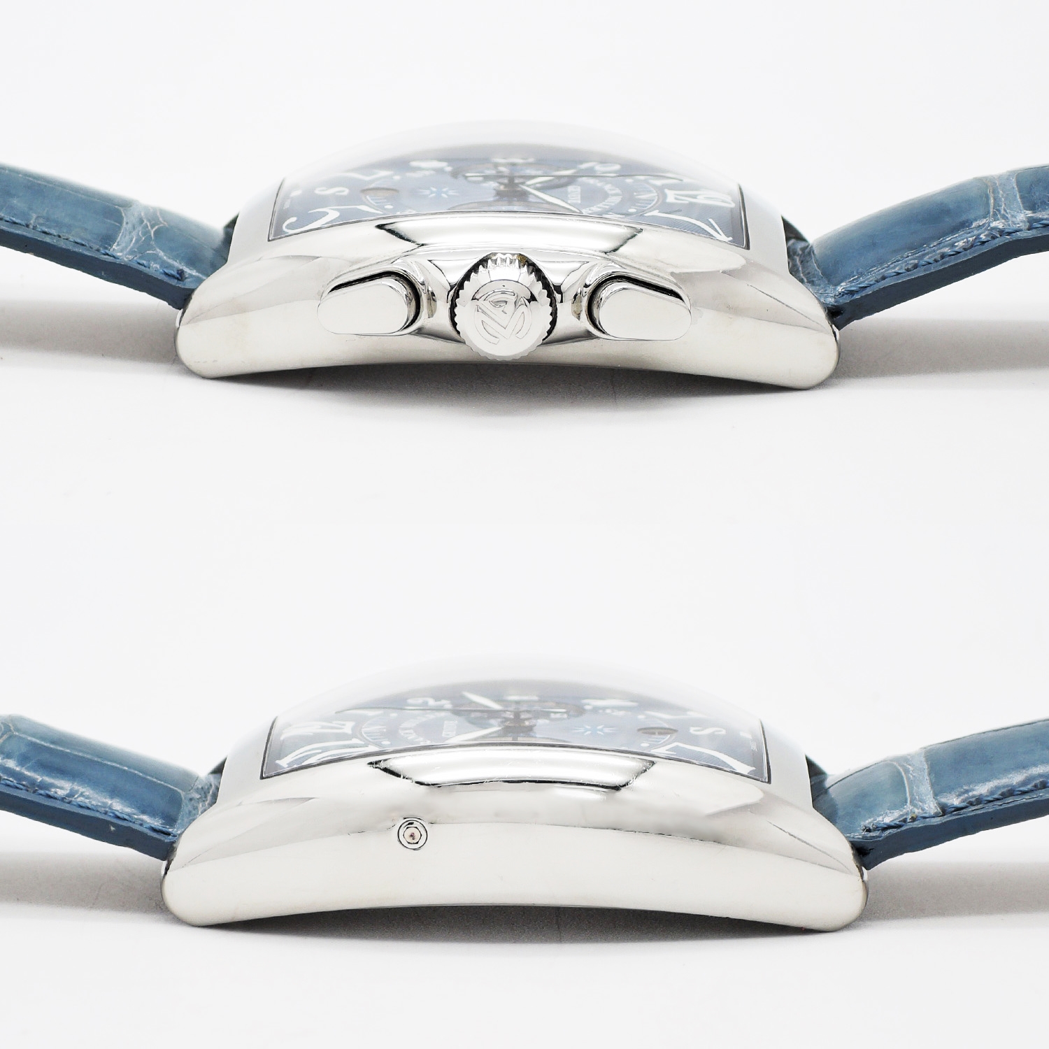 フランク ミュラー トノウ・カーベックス マリナー 7080CCAT MARINER 文字盤ブルー Blue AT 19cm FRANCK MULLER Tonneau Curvex Mariner C004461のイメージ画像