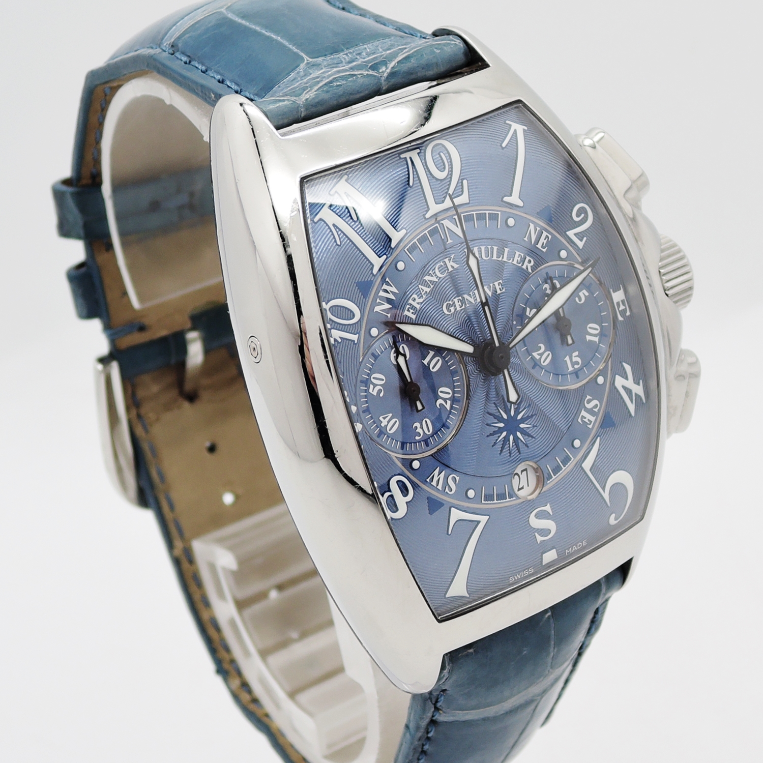 フランク ミュラー トノウ・カーベックス マリナー 7080CCAT MARINER 文字盤ブルー Blue AT 19cm FRANCK MULLER Tonneau Curvex Mariner C004461のイメージ画像
