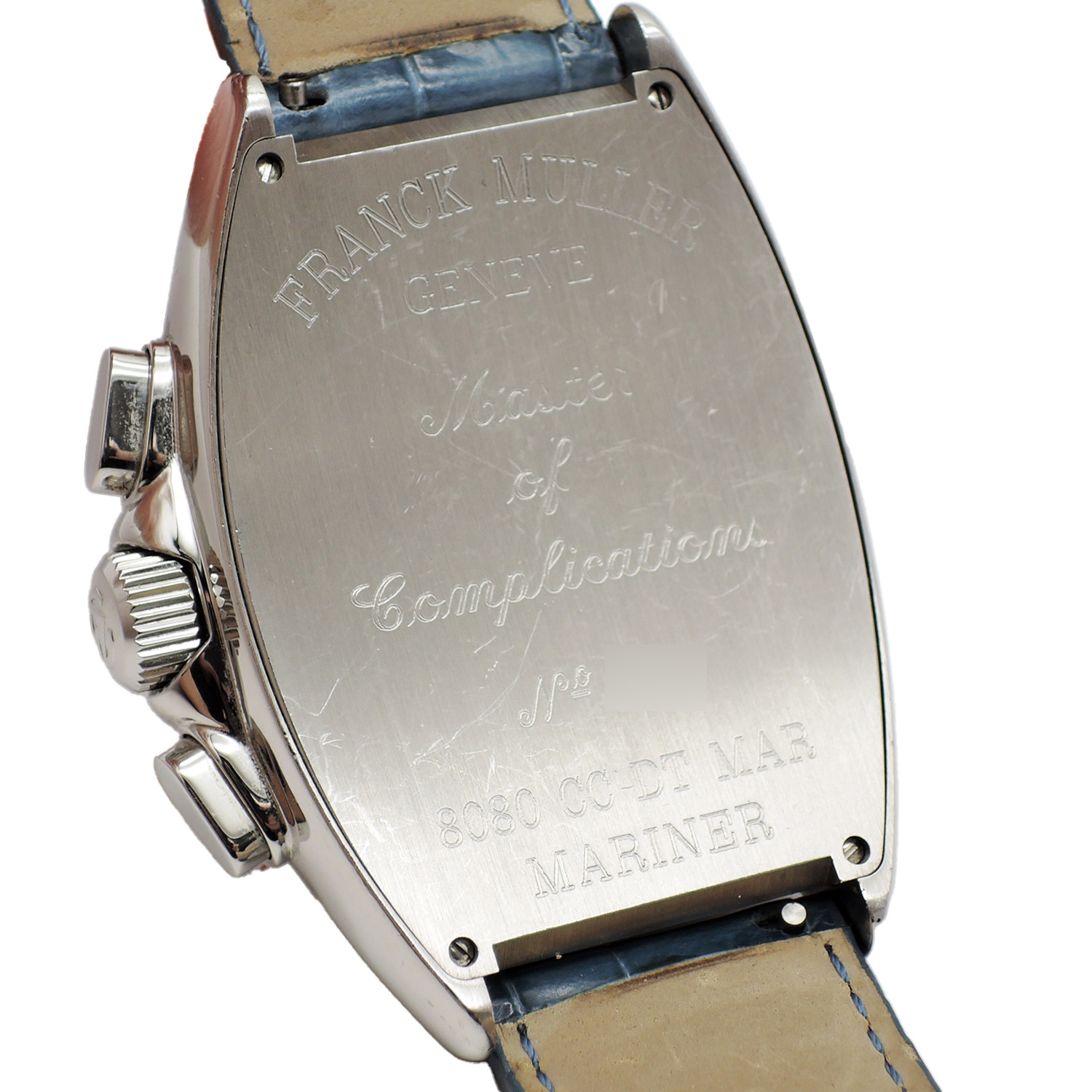 フランク ミュラー トノウ・カーベックス マリナー 7080CCAT MARINER 文字盤ブルー Blue AT 19cm FRANCK MULLER Tonneau Curvex Mariner C004461のイメージ画像