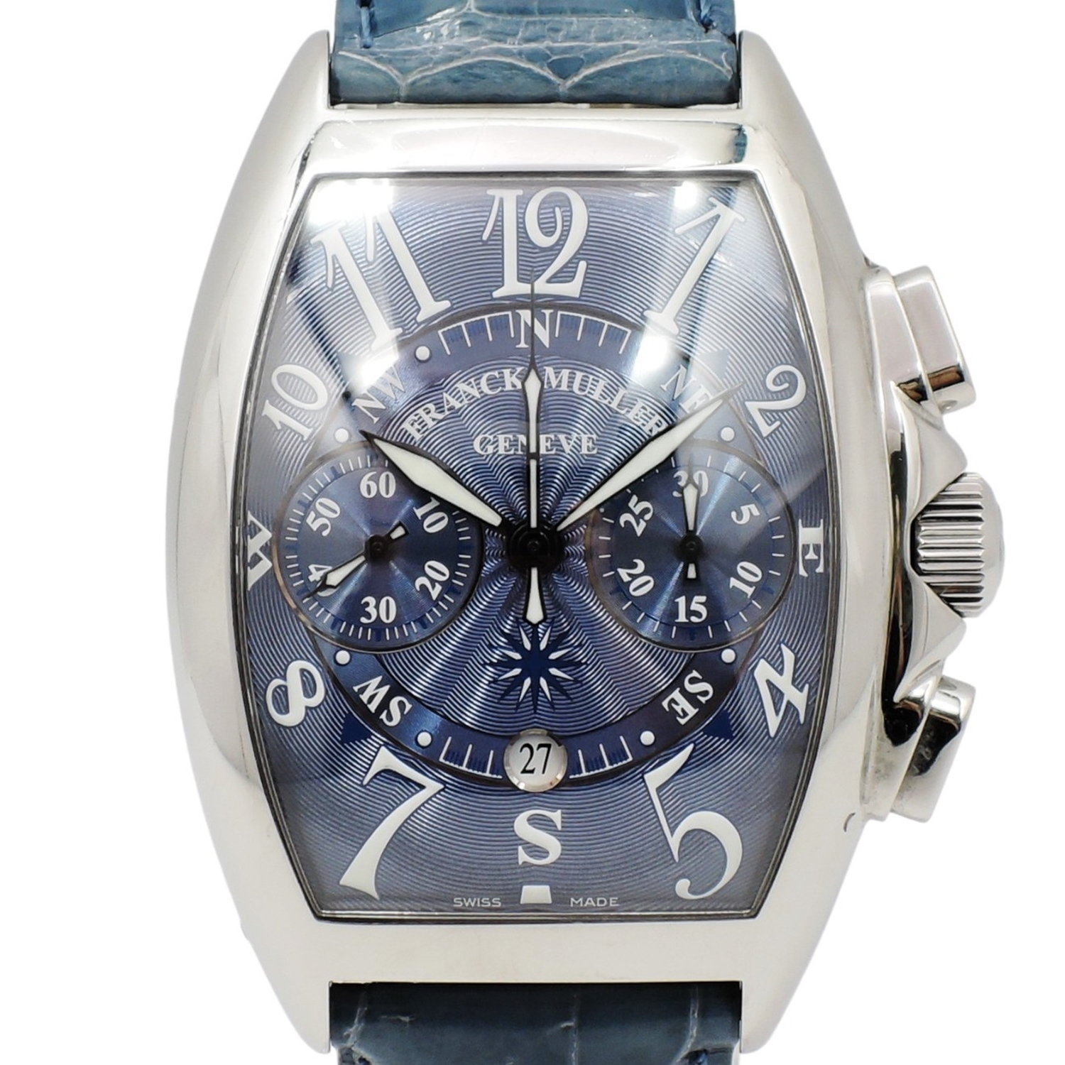 フランク ミュラー トノウ・カーベックス マリナー 7080CCAT MARINER 文字盤ブルー Blue AT 19cm FRANCK MULLER Tonneau Curvex Mariner C004461のイメージ画像