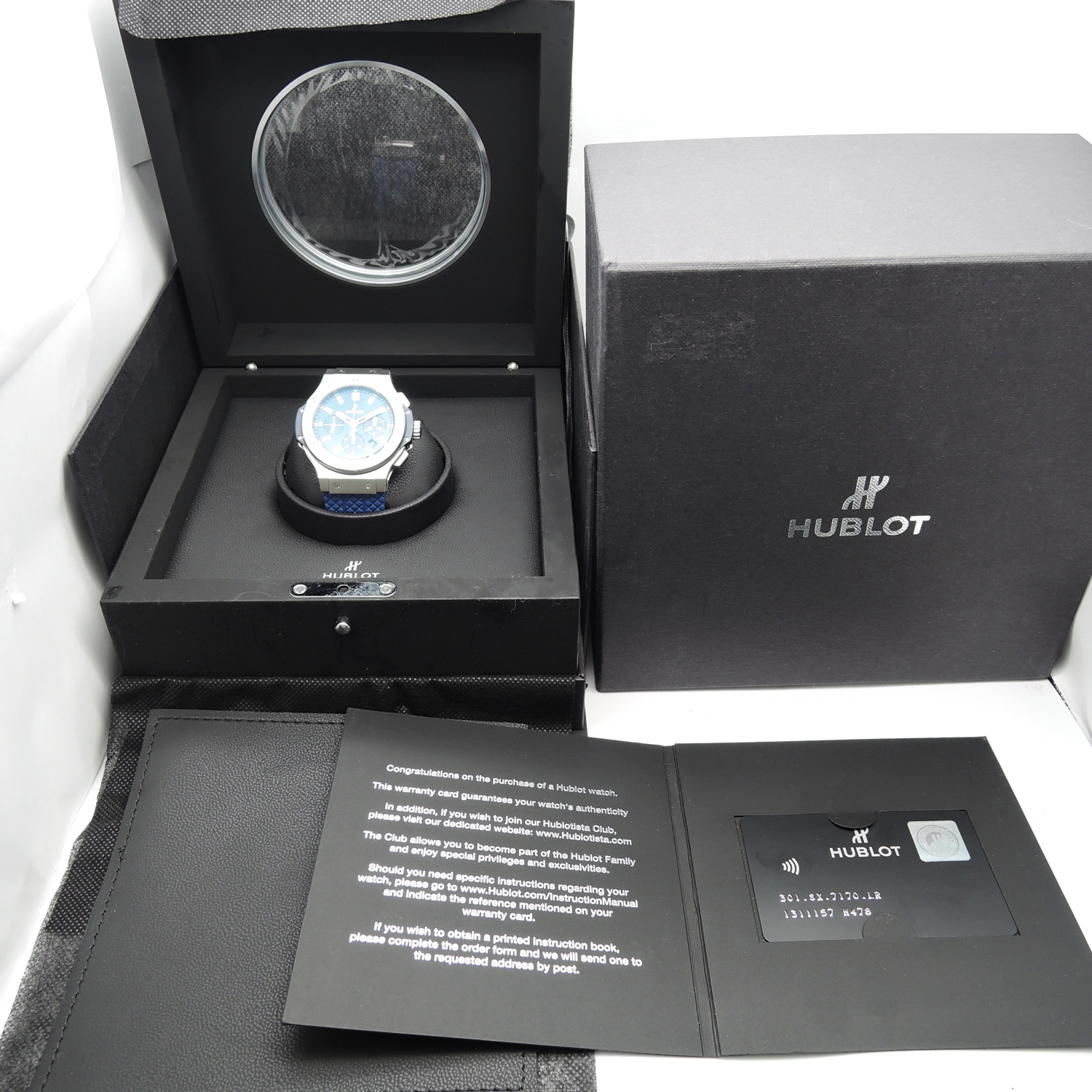 ウブロ ビッグバン スチール ブルー 301.SX.7170.LR ブルー Blue AT 18.5㎝ HUBLOT Big Bang Steel Blue C004669のイメージ画像