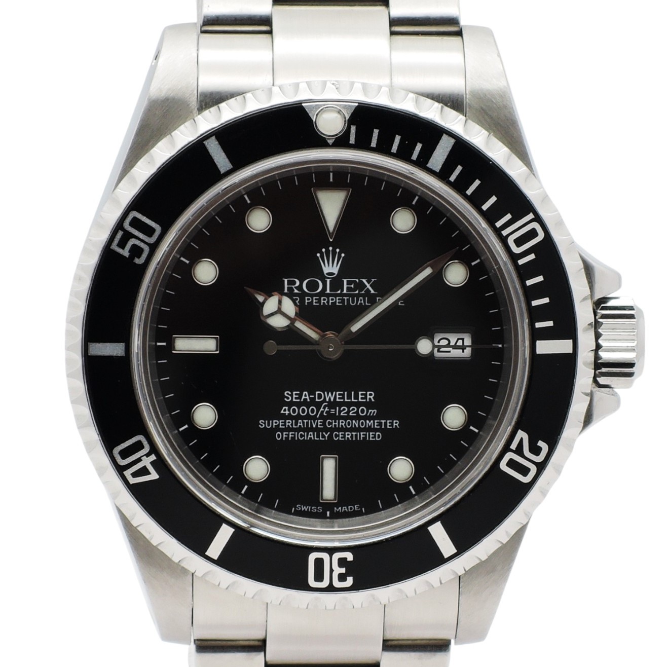 ロレックス シードゥエラー 40 16600 A番 黒 ブラック AT 18.5cm ROLEX Seadweller 40 Black C004211のイメージ画像