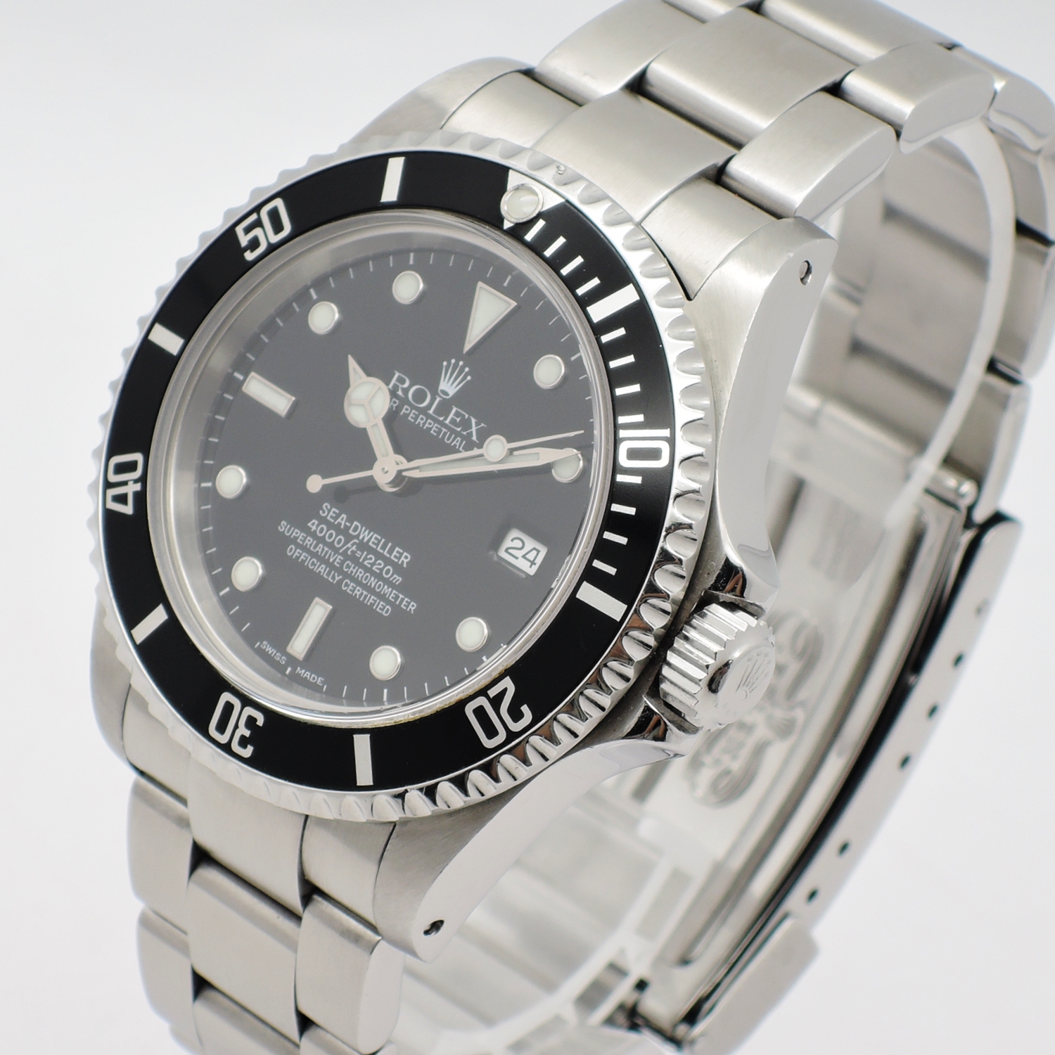 ロレックス シードゥエラー 40 16600 A番 黒 ブラック AT 18.5cm ROLEX Seadweller 40 Black C004211のイメージ画像