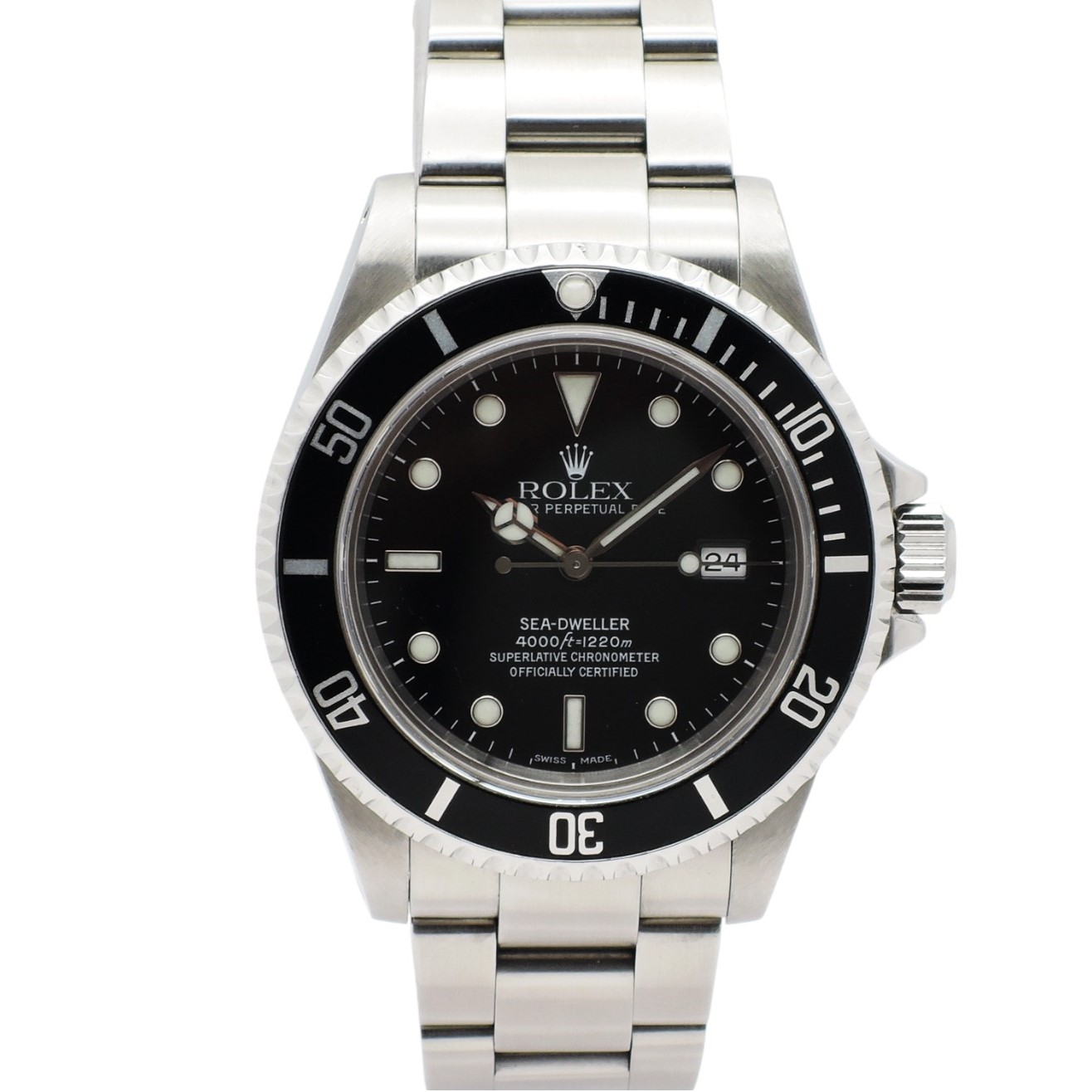 ロレックス シードゥエラー 40 16600 A番 黒 ブラック AT 18.5cm ROLEX Seadweller 40 Black C004211