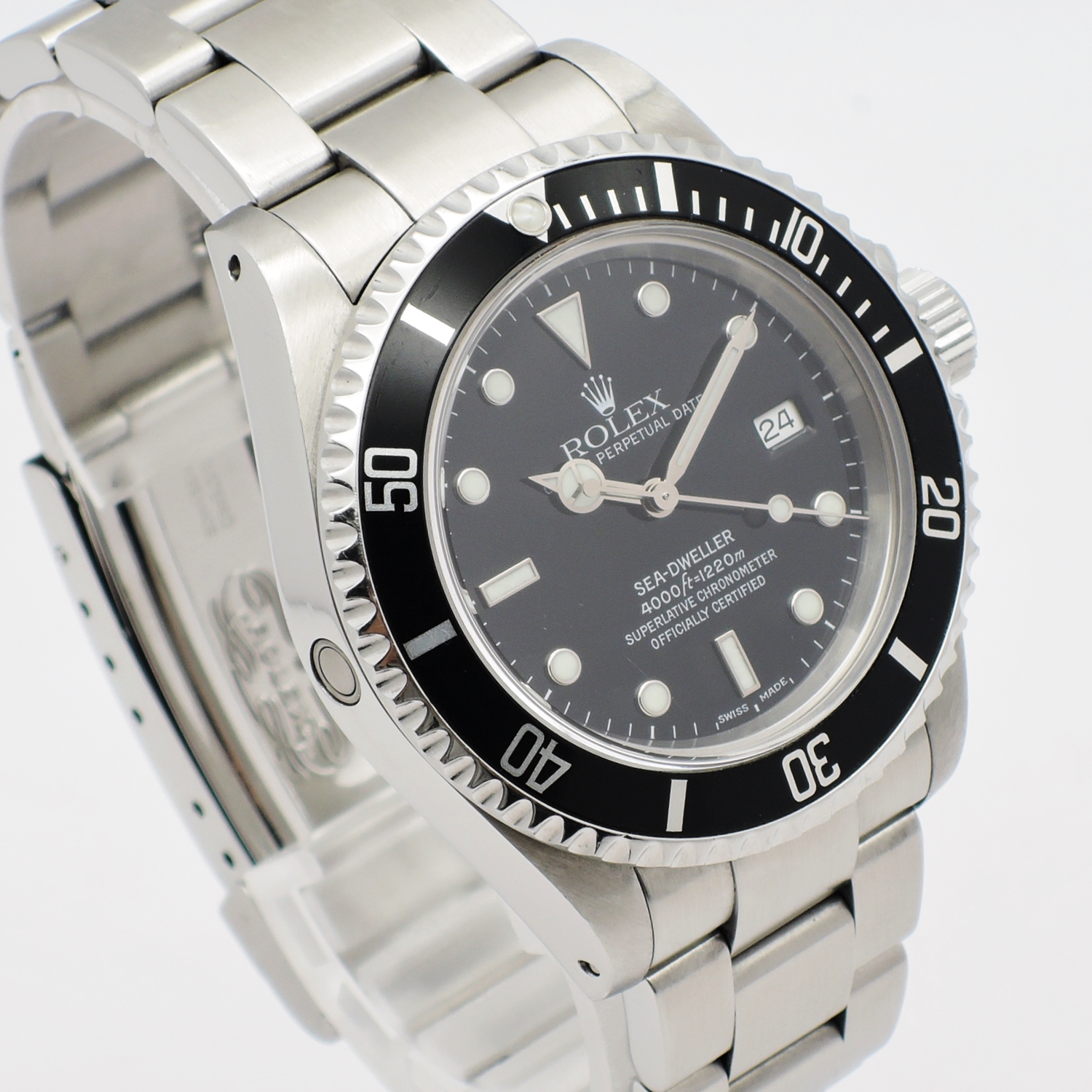 ロレックス シードゥエラー 40 16600 A番 黒 ブラック AT 18.5cm ROLEX Seadweller 40 Black C004211のイメージ画像