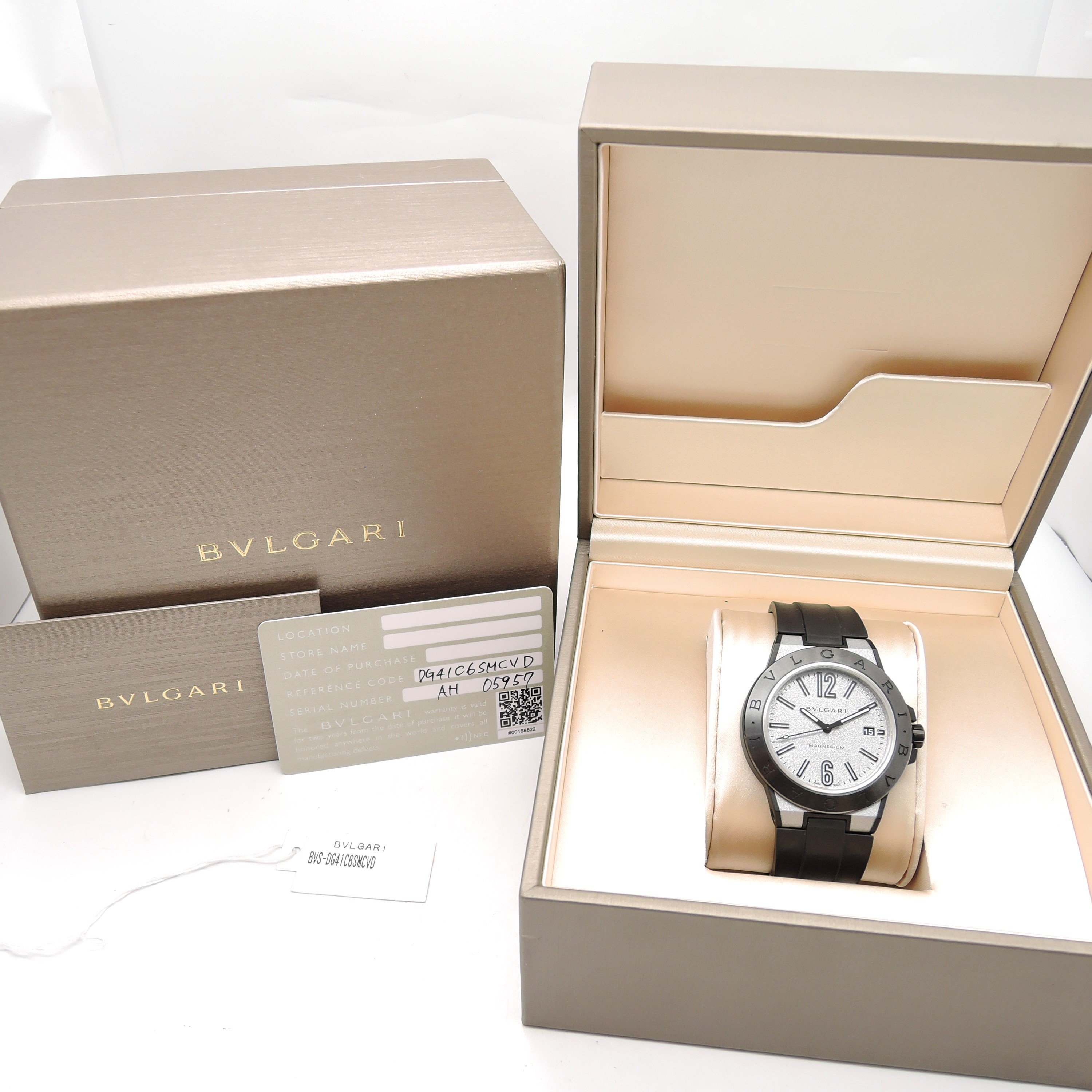 ブルガリ ディアゴノ マグネシウム DG41SMC 文字盤グレー Gray AT 18.5cm BVLGARI Diagono Magnesium C004755のイメージ画像