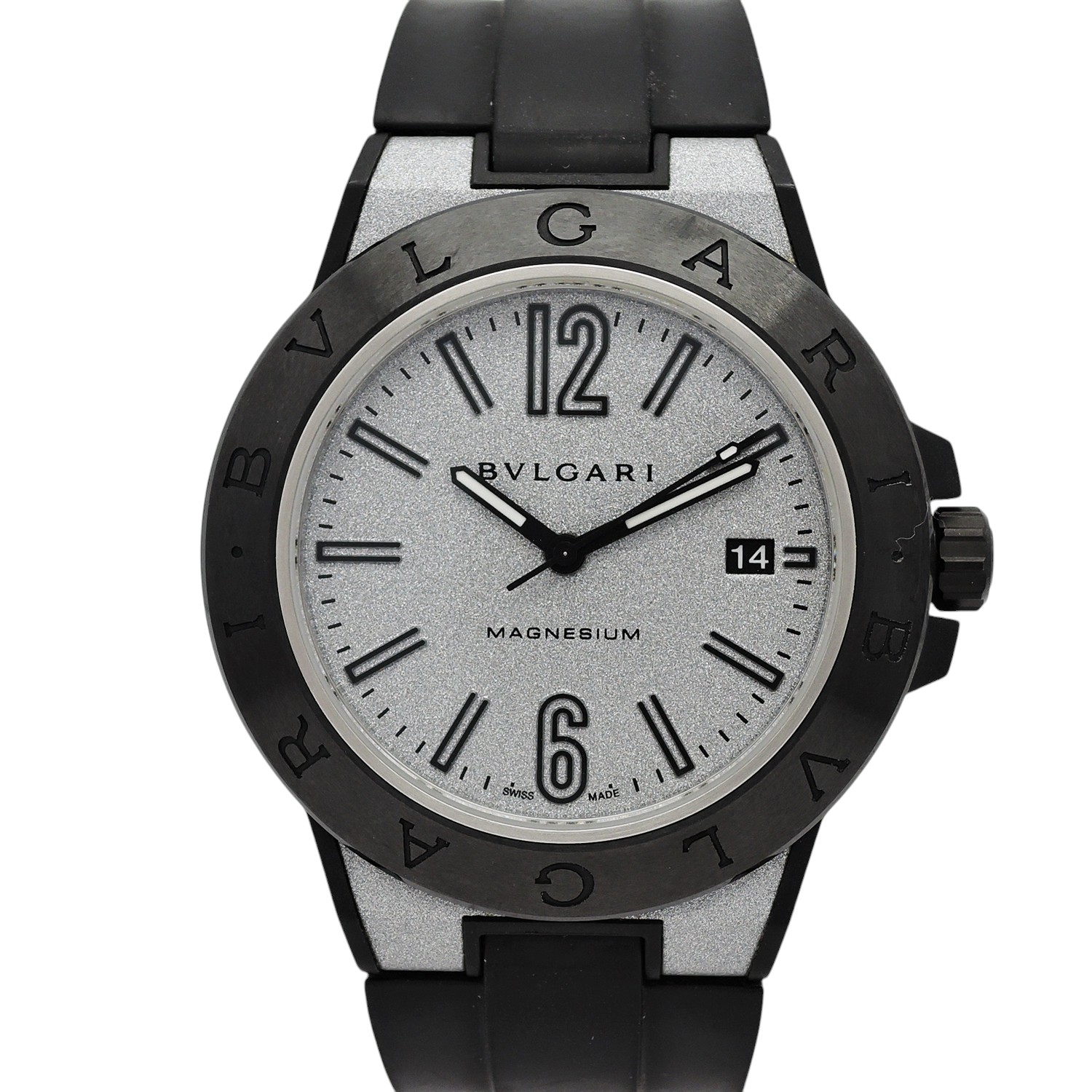 ブルガリ ディアゴノ マグネシウム DG41SMC 文字盤グレー Gray AT 18.5cm BVLGARI Diagono Magnesium C004755