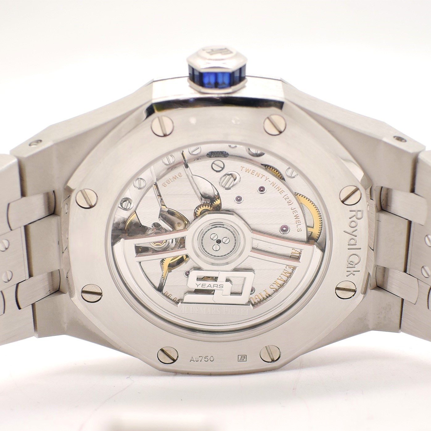 オーデマピゲ ロイヤルオーク ブルーサファイア 15554BC.SS.1284BC.01 ブルーサファイア  AT 17cm Audemars Piguet Royal Oak Blue Sapphire C005123のイメージ画像