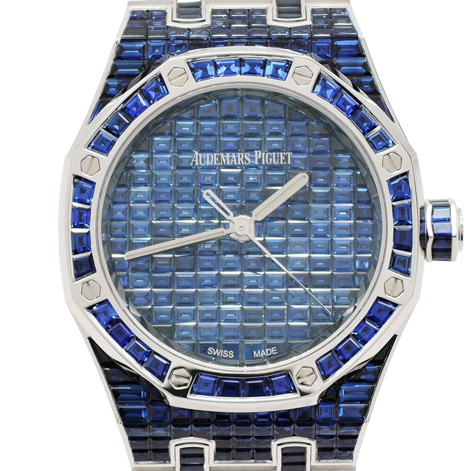 オーデマピゲ ロイヤルオーク ブルーサファイア 15554BC.SS.1284BC.01 ブルーサファイア  AT 17cm Audemars Piguet Royal Oak Blue Sapphire C005123のイメージ画像