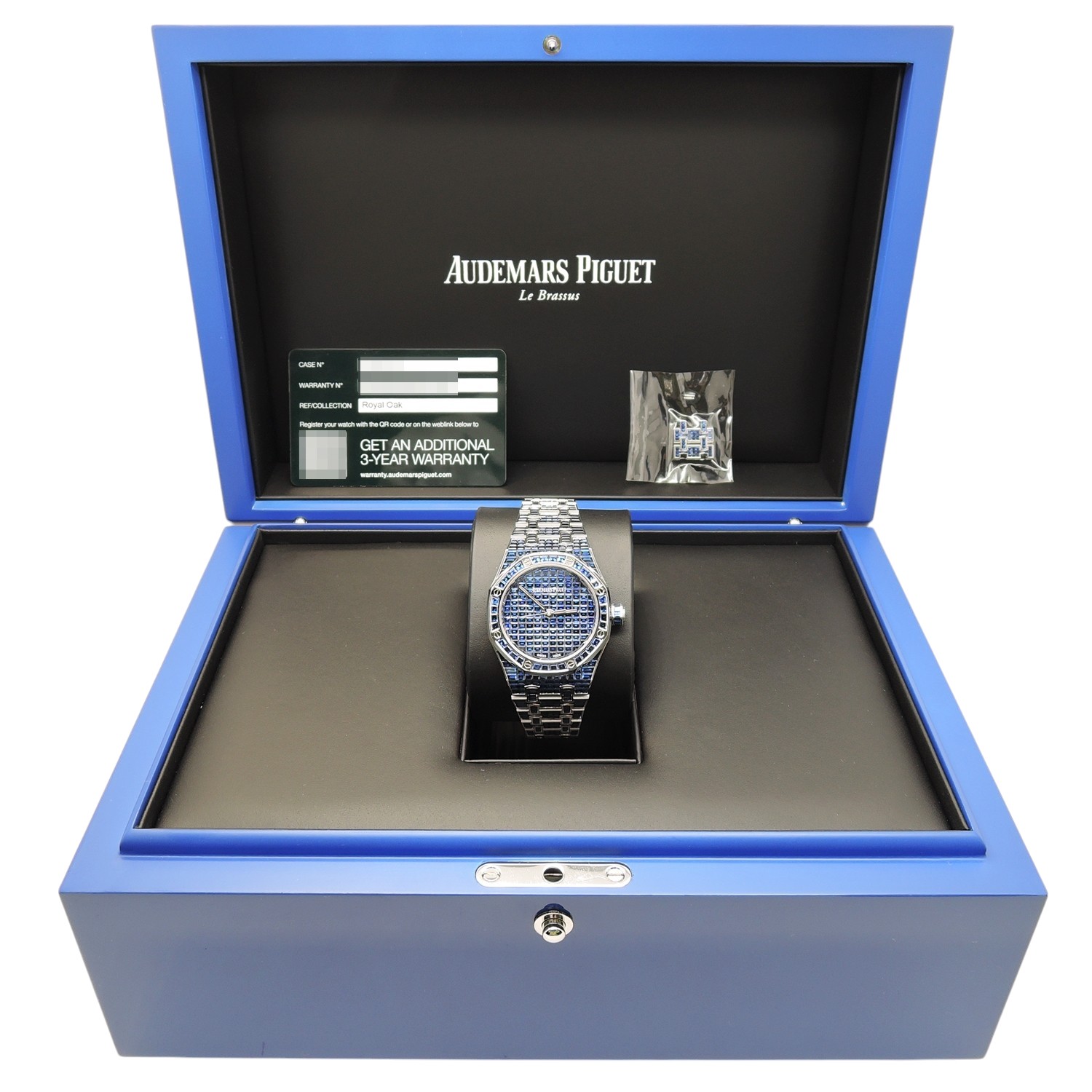 オーデマピゲ ロイヤルオーク ブルーサファイア 15554BC.SS.1284BC.01 ブルーサファイア  AT 17cm Audemars Piguet Royal Oak Blue Sapphire C005123のイメージ画像