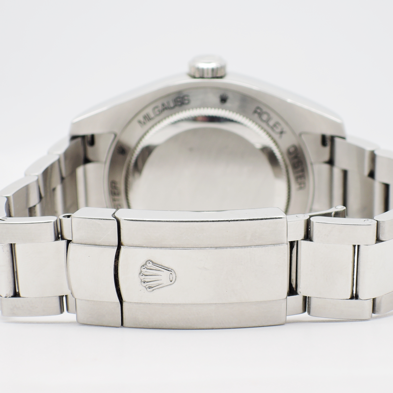 ロレックス ミルガウス 116400 2017年保証書 白 ホワイト 17.5cm ROLEX Milgauss 40 White C005042のイメージ画像