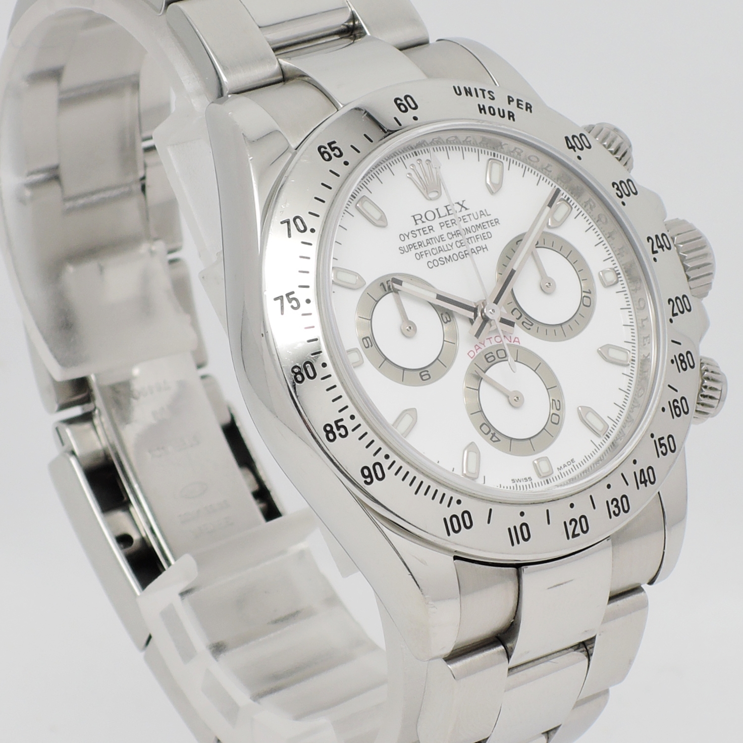 ロレックス デイトナ 40 116520 白 ホワイト 17.5cm ROLEX Daytona 40 White C005459のイメージ画像