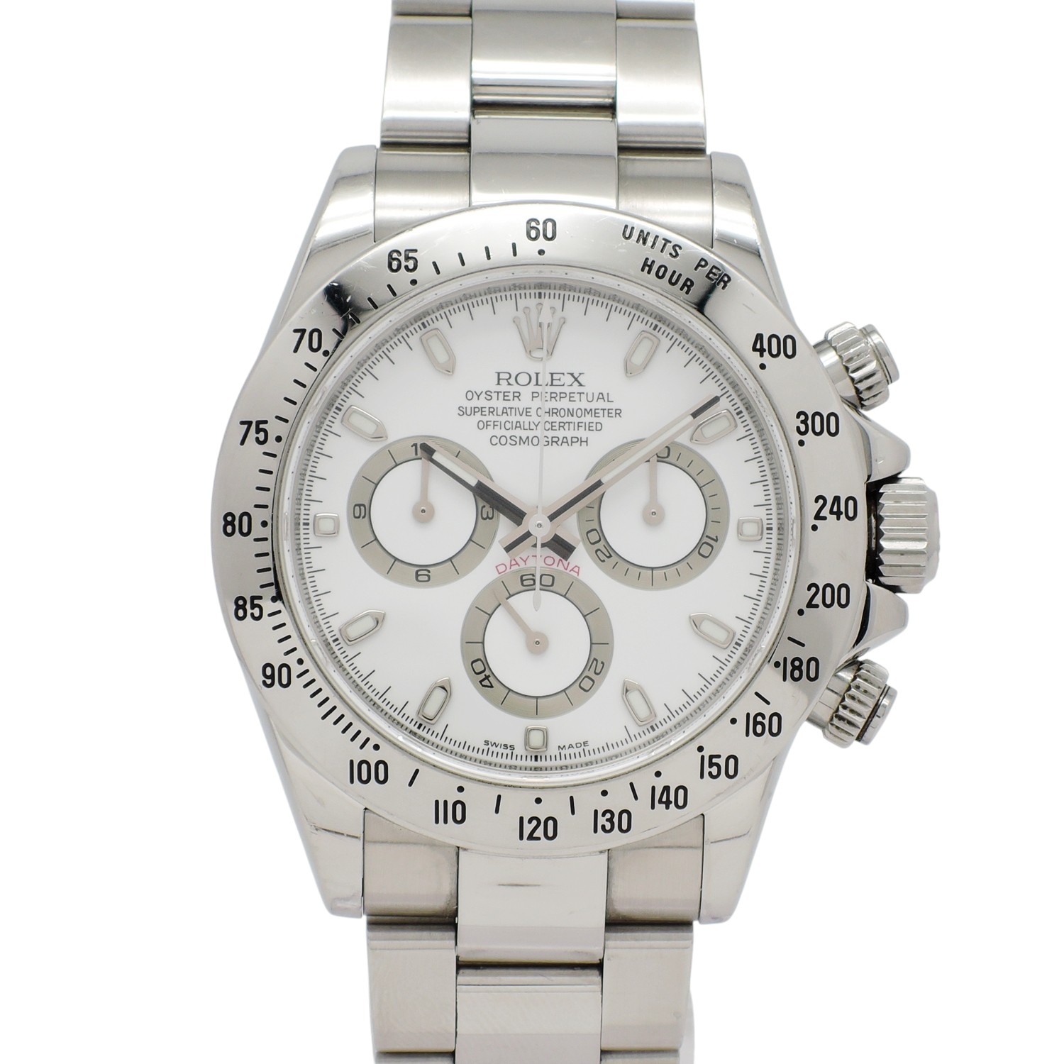 ロレックス デイトナ 40 116520 白 ホワイト 17.5cm ROLEX Daytona 40 White C005459