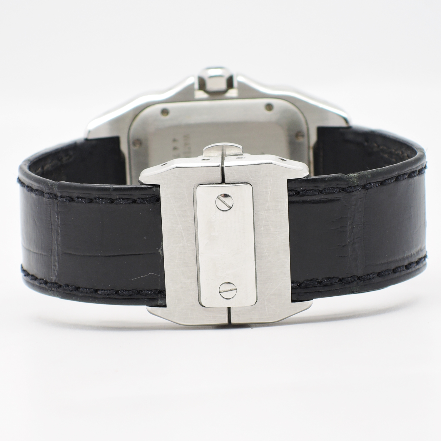 カルティエ サントス 100 MM W20106X8 白 ホワイト 17㎝ 2009年保証書 Cartier Santos 100 MM WhiteRoman C005905のイメージ画像
