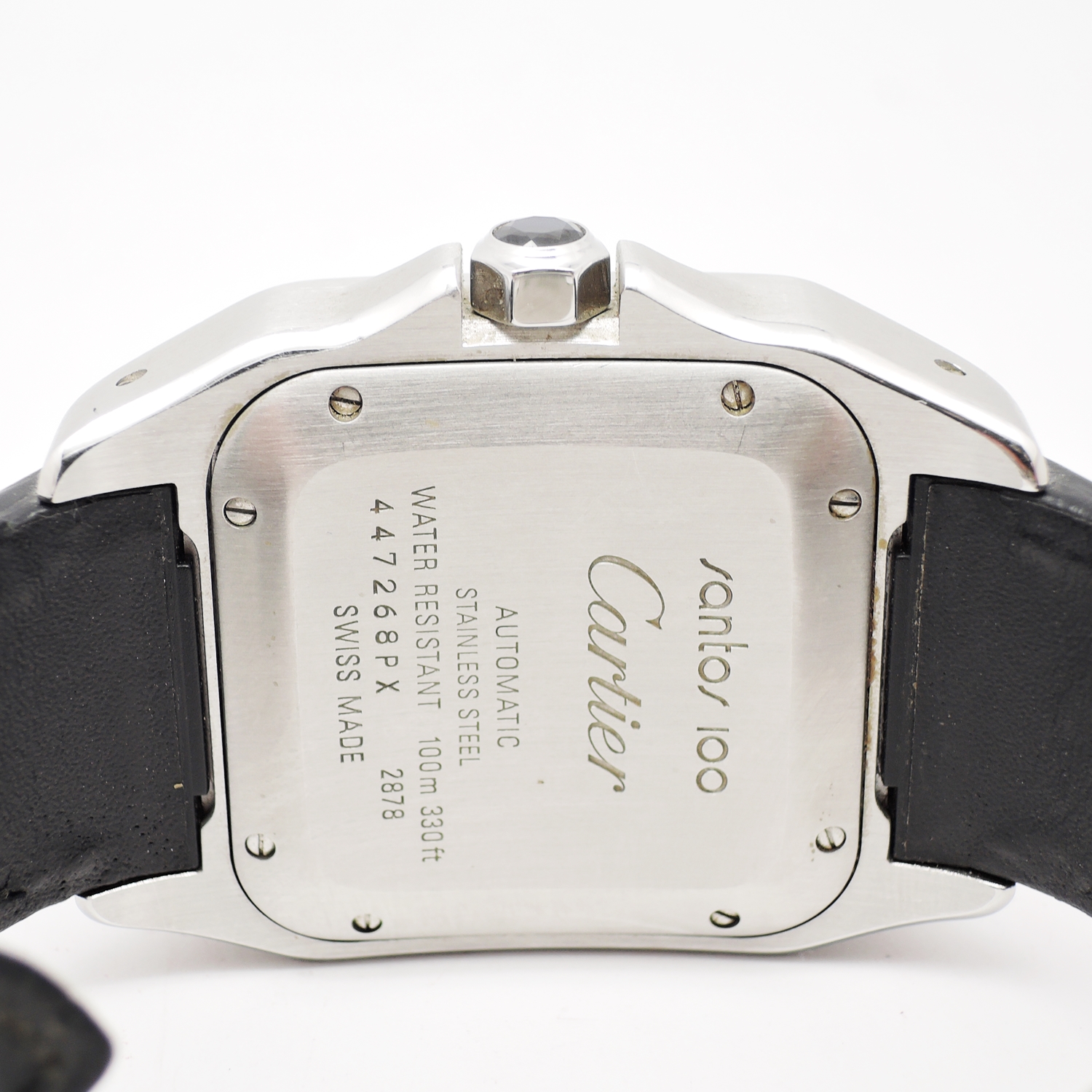 カルティエ サントス 100 MM W20106X8 白 ホワイト 17㎝ 2009年保証書 Cartier Santos 100 MM WhiteRoman C005905のイメージ画像