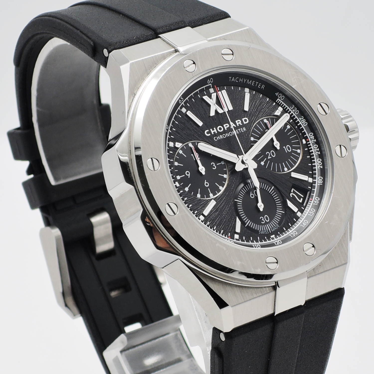 ショパール アルパイン XL クロノグラフ イーグル 298609-3004 ブラック 黒 19.5㎝ 保証書 Chopard Alpine Eagle XL Chronograph Black C005952のイメージ画像