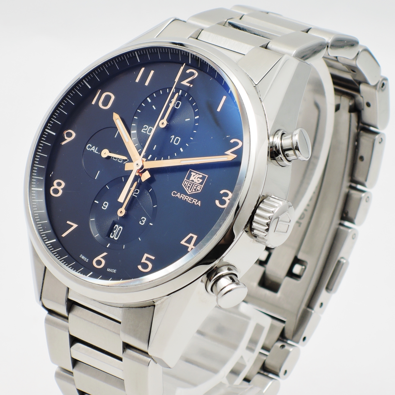 タグホイヤー カラレ キャリバー 1887 CAR2014.BA0799 ブラック AT SS 16cm TAGHEUER Carrera Calibre 1887 C005974のイメージ画像
