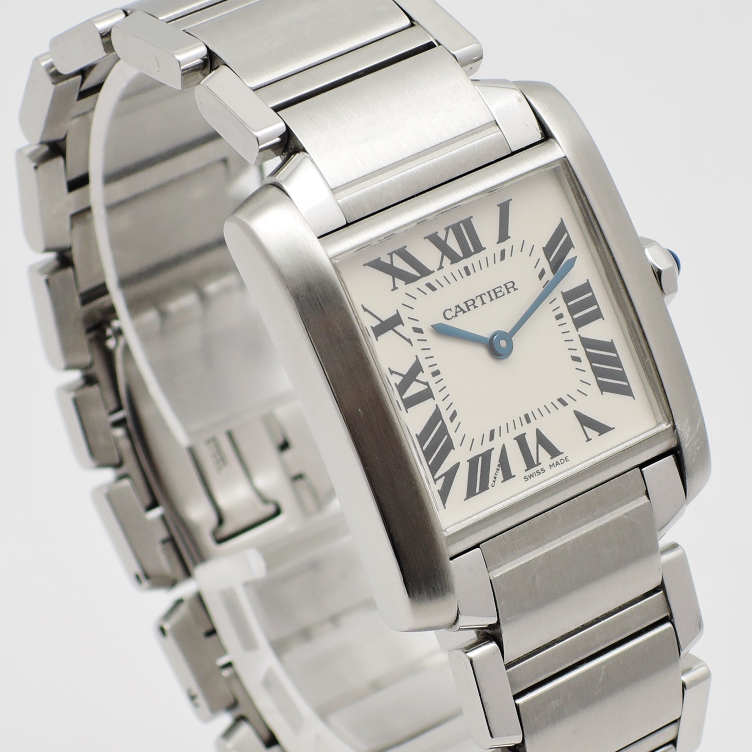 カルティエ タンクフランセーズ MM 2301 W51003Q3 ホワイトローマン QZ 15cm Cartier Tank Francaise MM 2301 C006042のイメージ画像