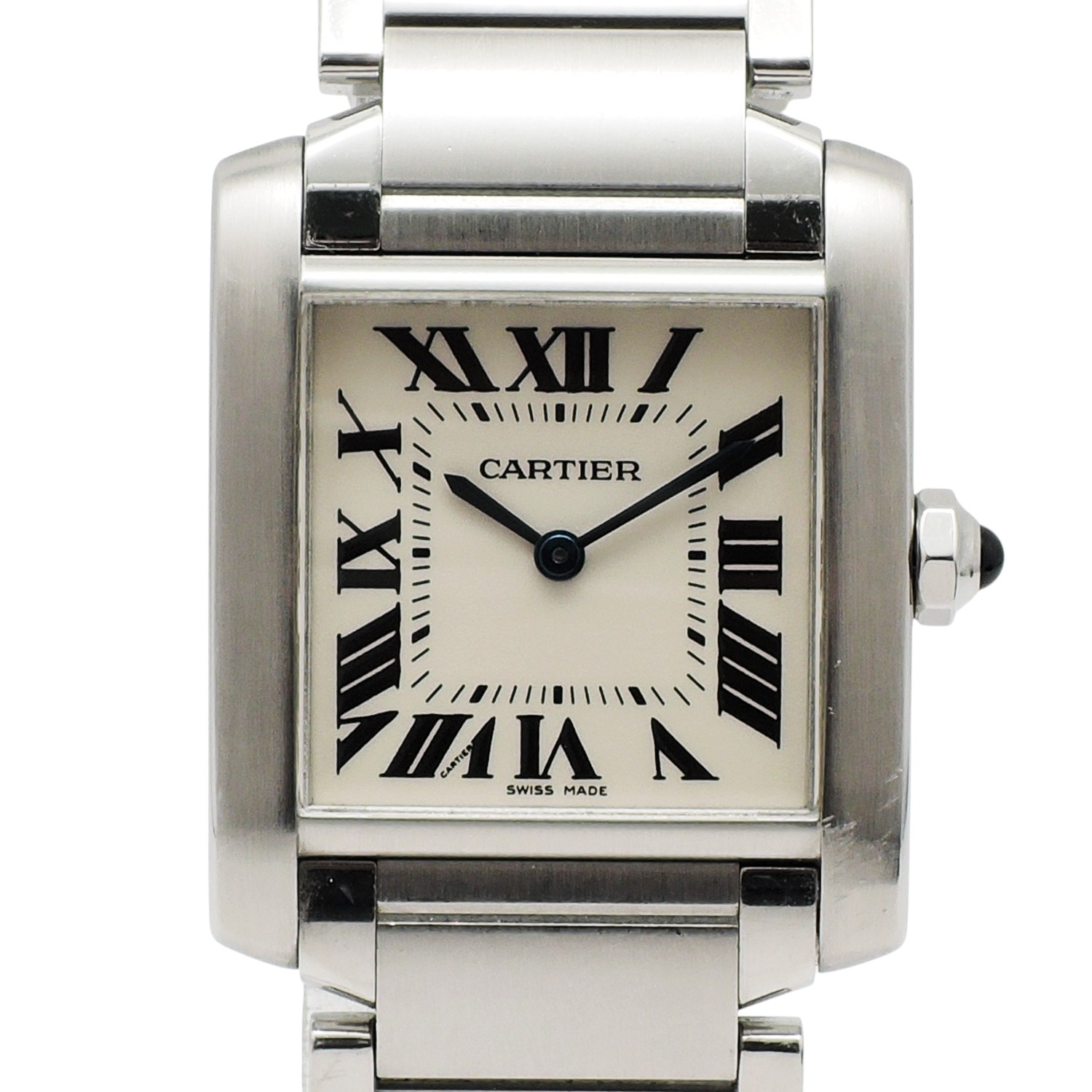 カルティエ タンクフランセーズ MM 2301 W51003Q3 ホワイトローマン QZ 15cm Cartier Tank Francaise MM 2301 C006042のイメージ画像