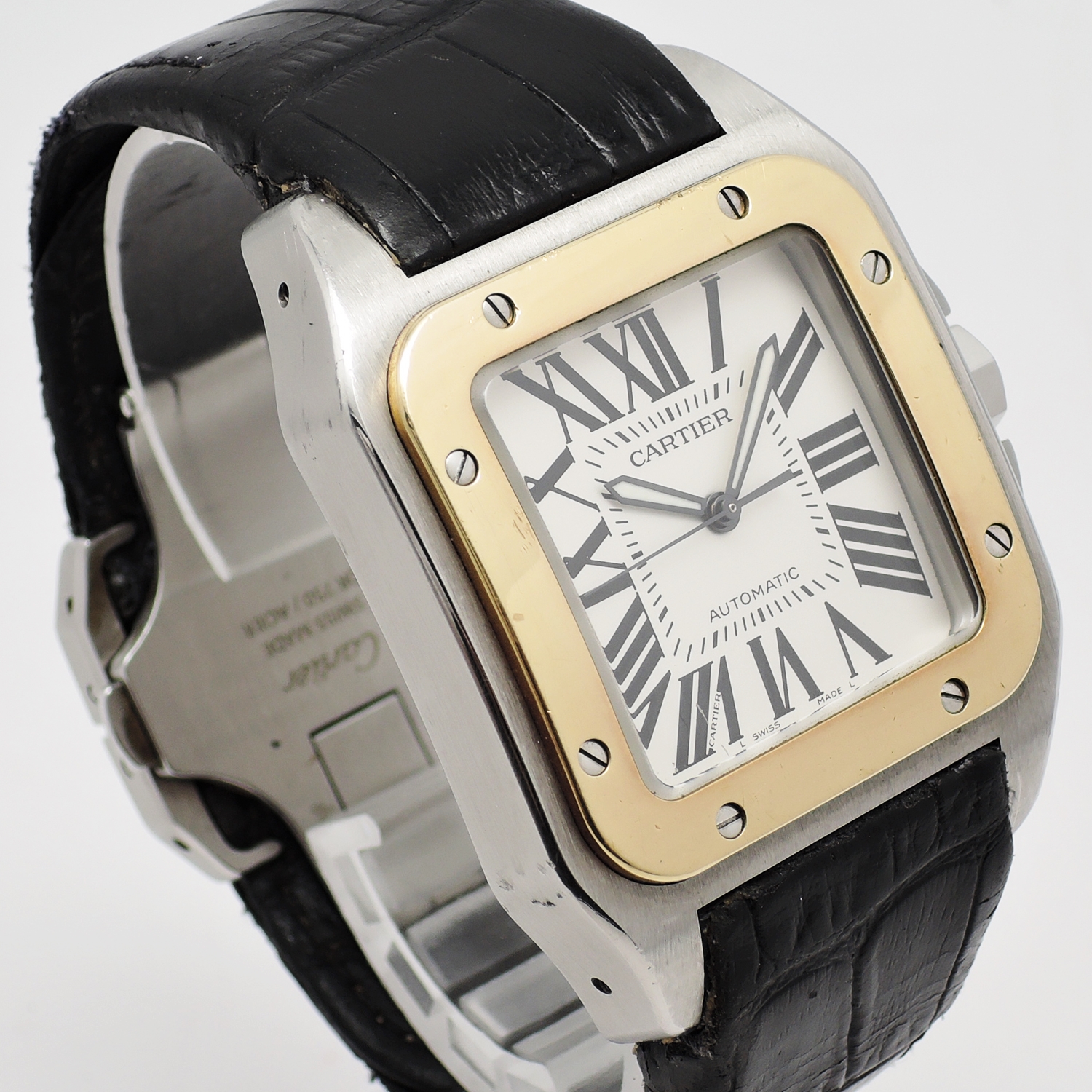 カルティエ サントス100 LM 2656 W20072X7 ホワイトローマン AT 17.5㎝ Cartier Santos100 LM 2656 C006028のイメージ画像