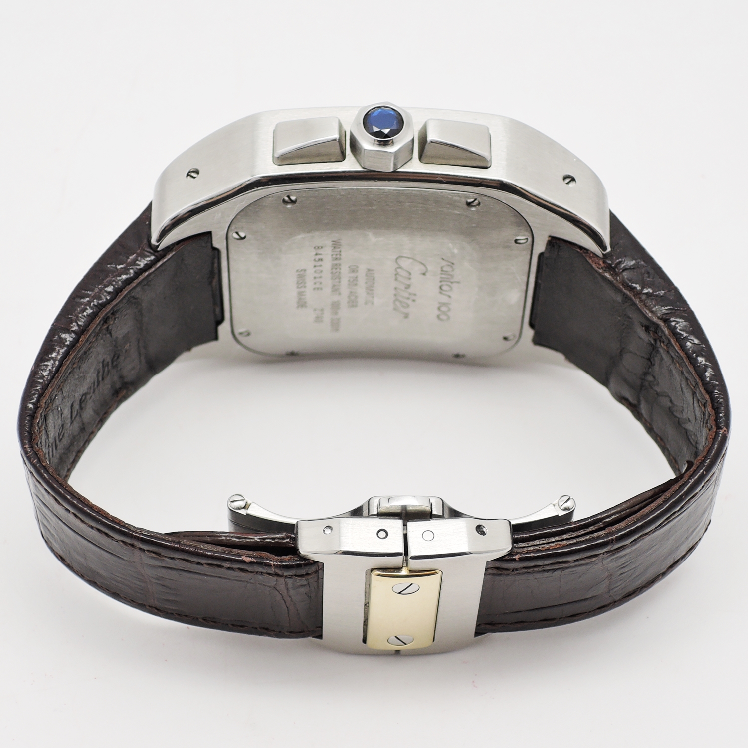 カルティエ サントス 100 クロノブラフ XL 2710 W20091X7 ホワイトローマン 18.5㎝ AT Cartier Santos 100 Chronograph XL 2740 C006029のイメージ画像