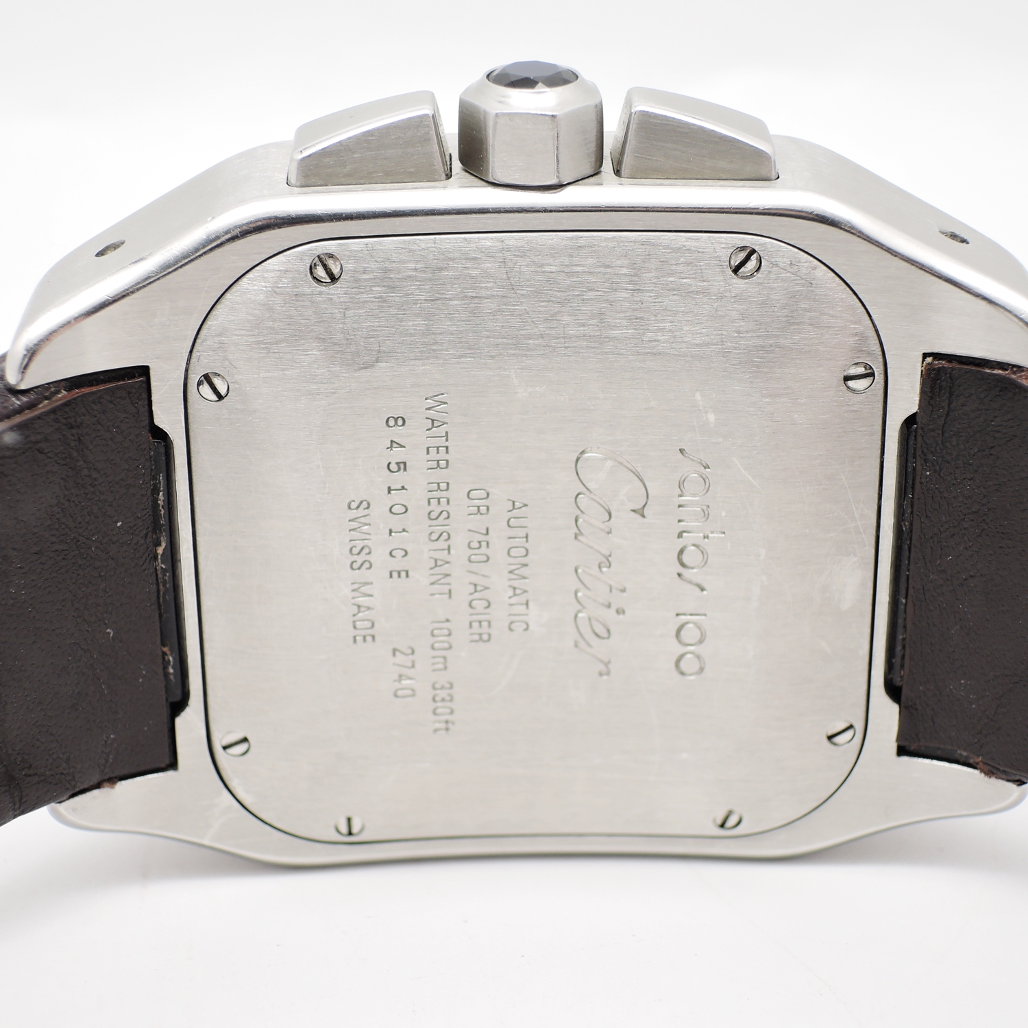 カルティエ サントス 100 クロノブラフ XL 2710 W20091X7 ホワイトローマン 18.5㎝ AT Cartier Santos 100 Chronograph XL 2740 C006029のイメージ画像