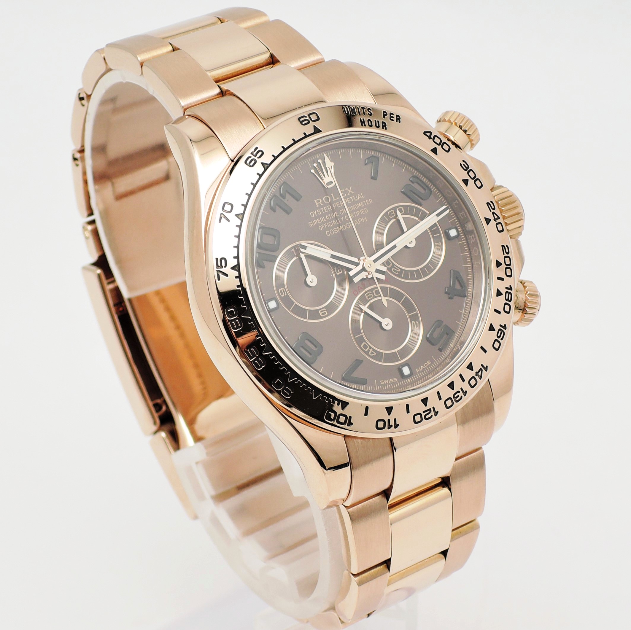 ロレックス デイトナ 40 116505 2018年保証書 チョコレートブラウン アラビア 16.5cm AT ROLEX Daytona 40 Brown Arabia C005611のイメージ画像