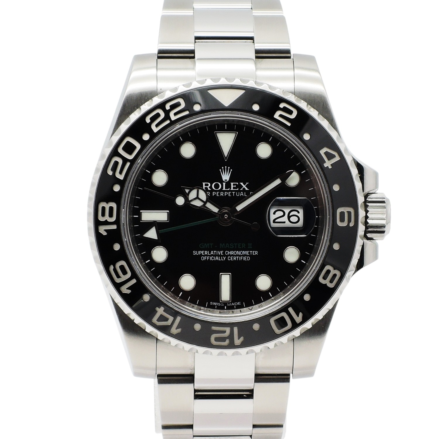 ロレックス GMTマスター 40 116710LN ランダム番 ブラック AT 18㎝ ROLEX GMT-MasterⅡ 40 Black C005719