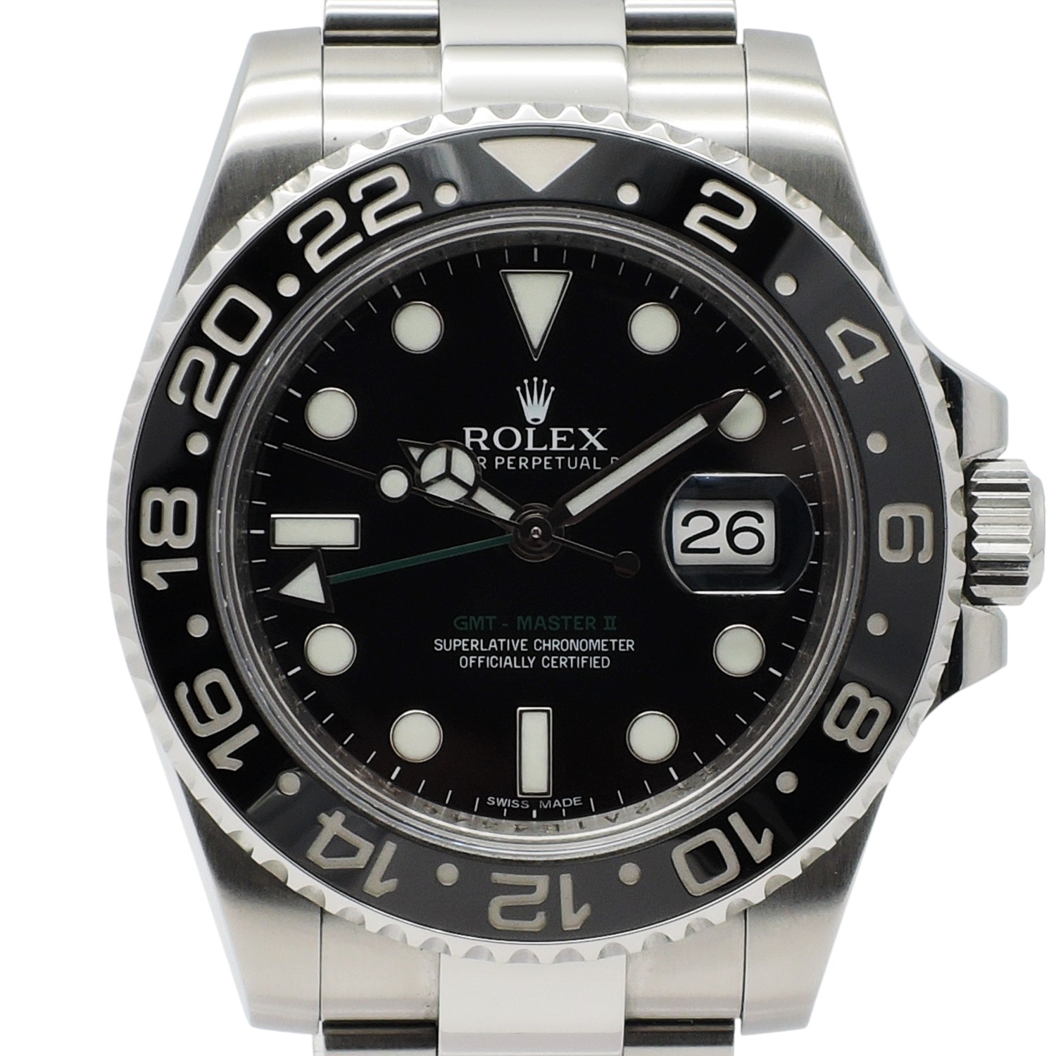 ロレックス GMTマスター 40 116710LN ランダム番 ブラック AT 18㎝ ROLEX GMT-MasterⅡ 40 Black C005719のイメージ画像