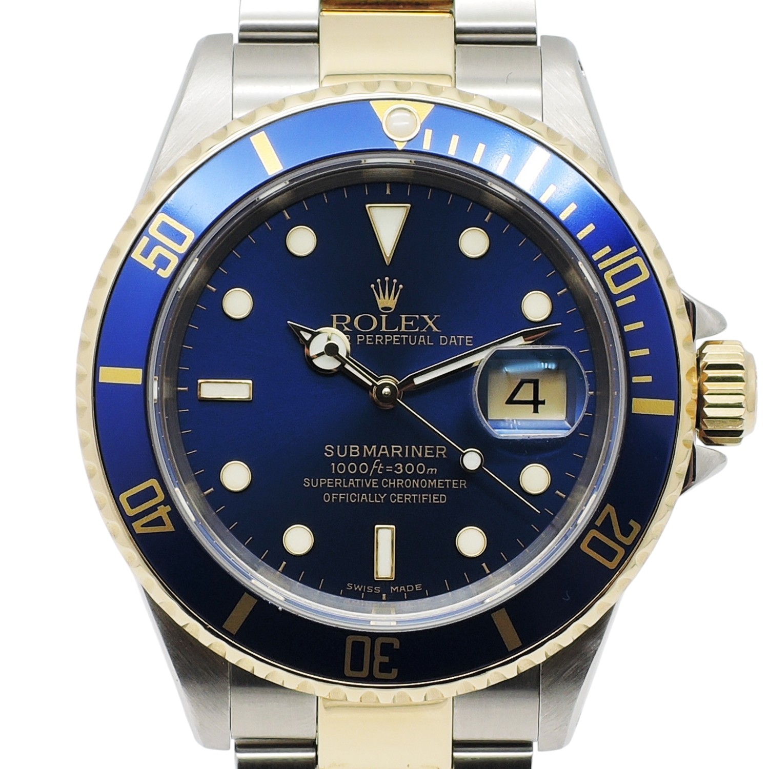 保証書付き ロレックス サブマリーナ デイト 40 16613 保証書 青 ブルー 20cm AT ROLEX Submariner Date 40 C005738のイメージ画像