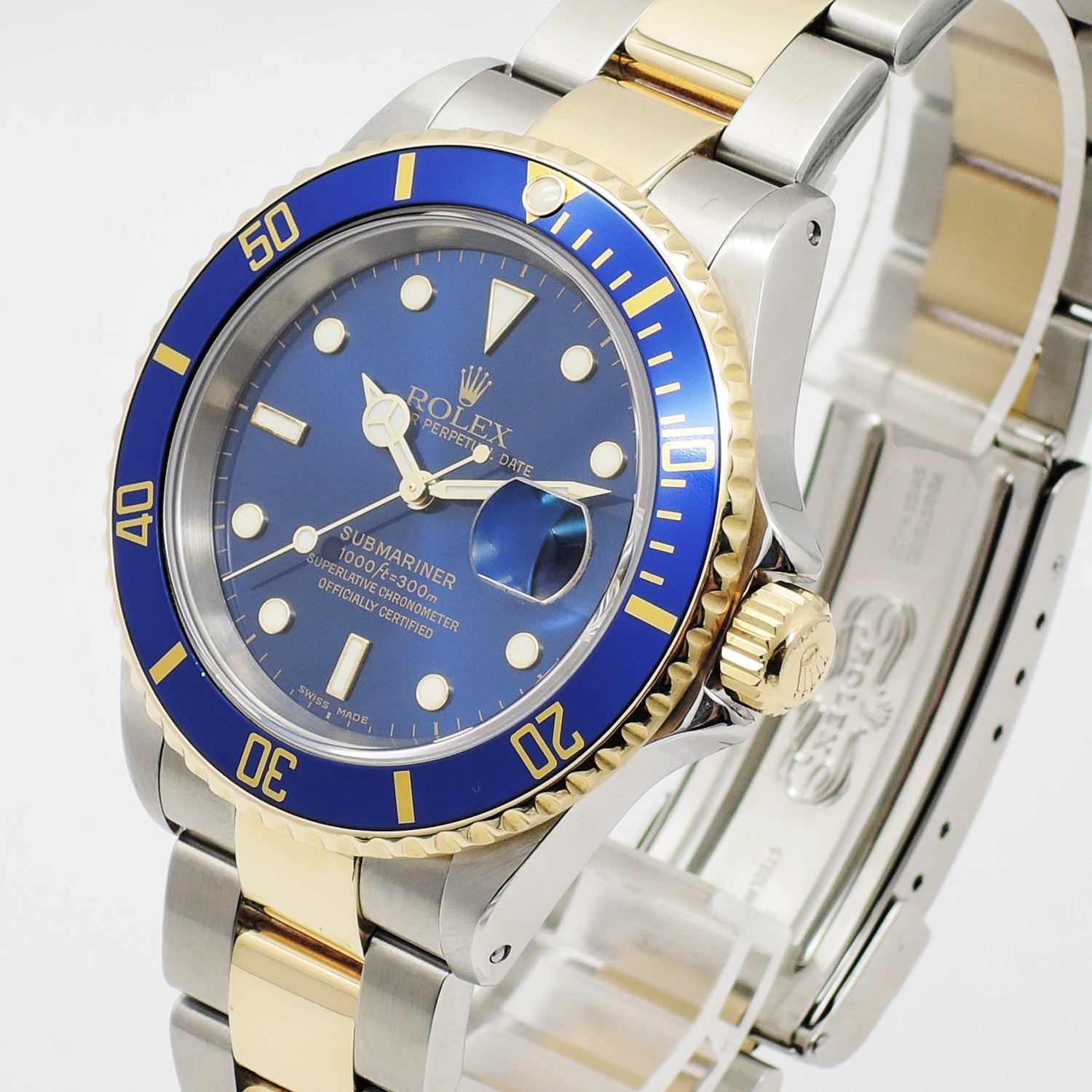 保証書付き ロレックス サブマリーナ デイト 40 16613 保証書 青 ブルー 20cm AT ROLEX Submariner Date 40 C005738のイメージ画像