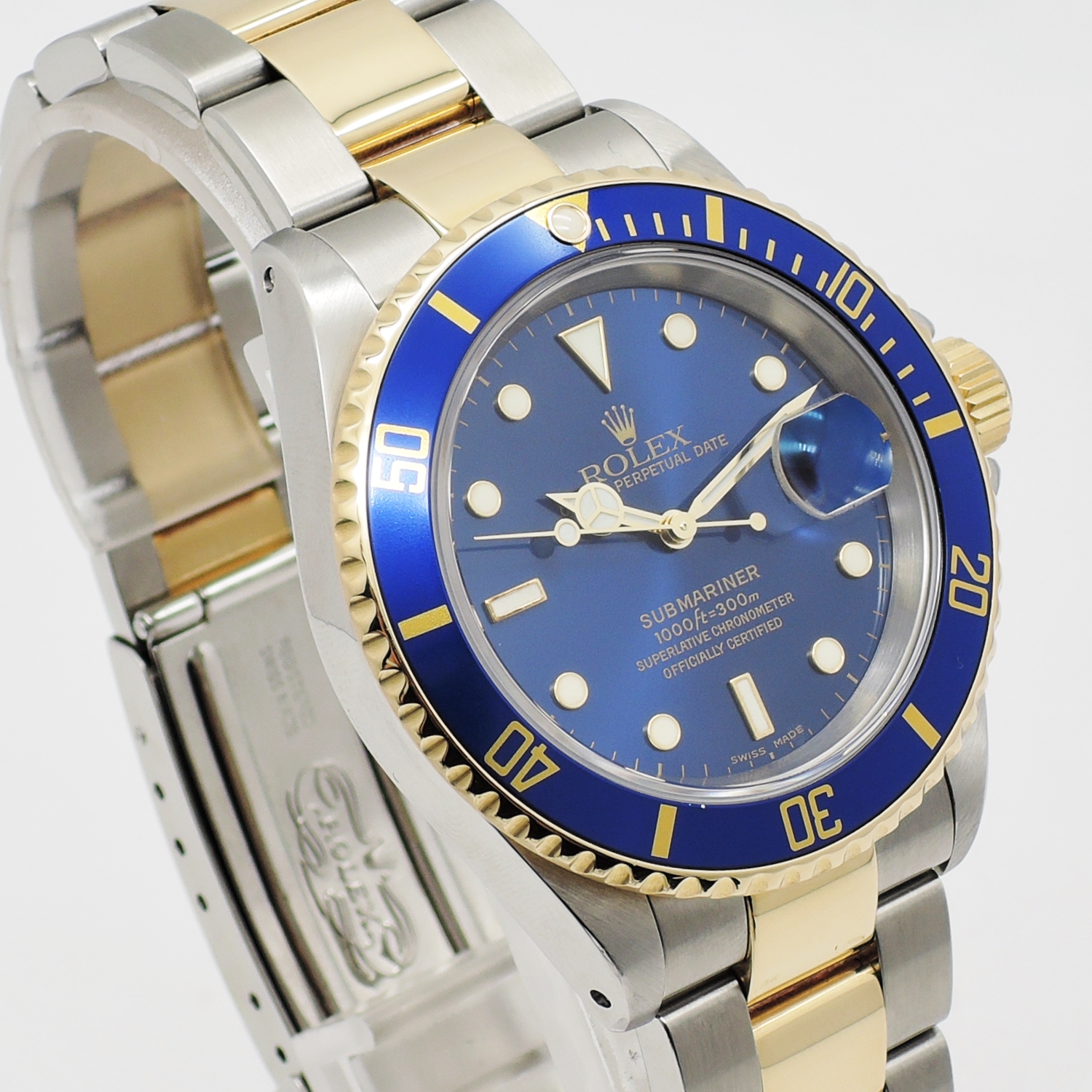 保証書付き ロレックス サブマリーナ デイト 40 16613 保証書 青 ブルー 20cm AT ROLEX Submariner Date 40 C005738のイメージ画像