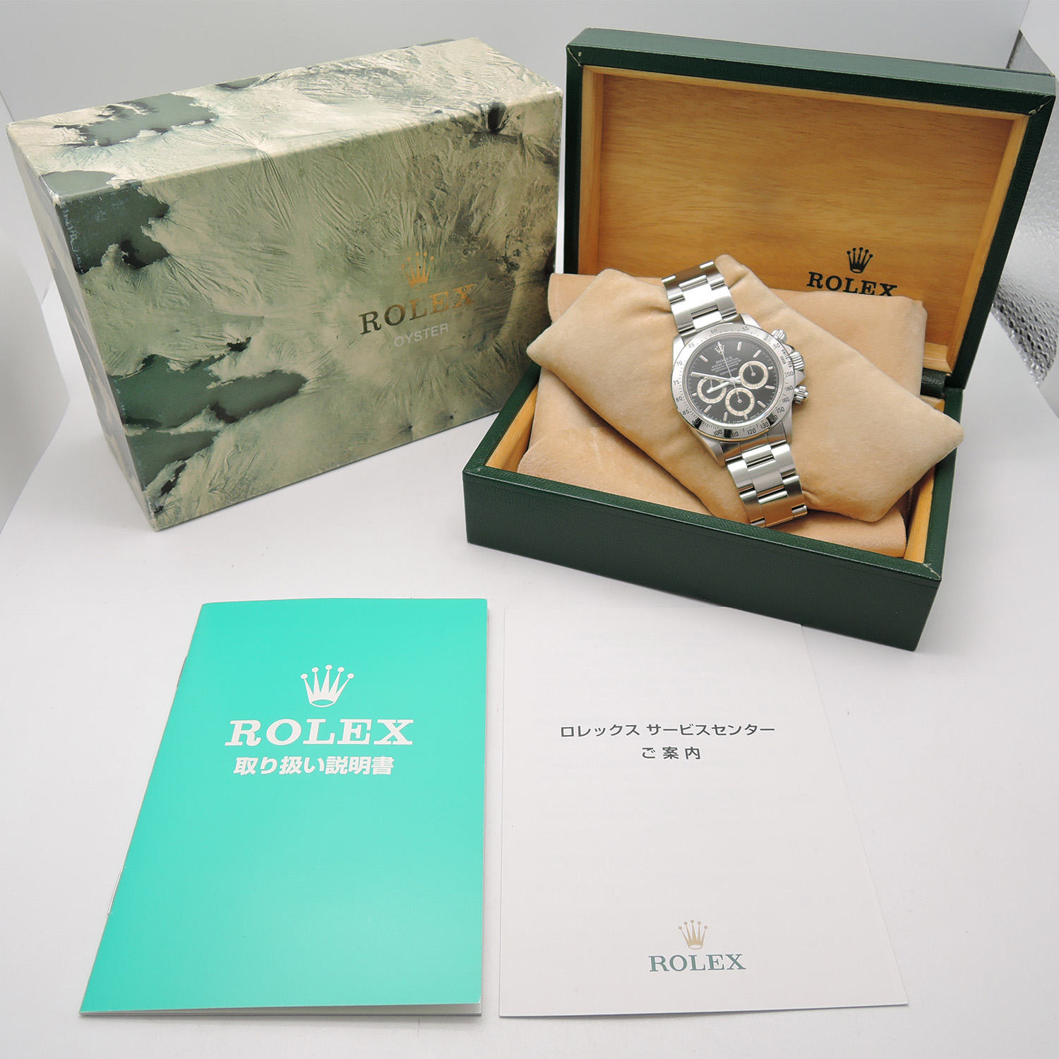 ロレックス デイトナ 16520 黒 L番 マーク1/200タキ/逆6/段落ち 17.5cm AT ROLEX Daytona Black Floating Cosmograph C006327のイメージ画像