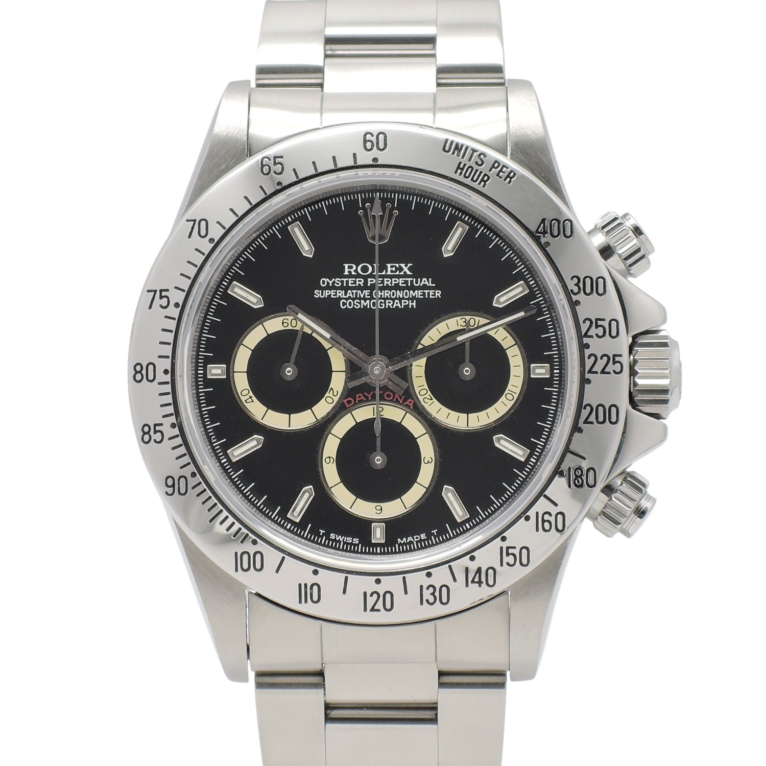 ロレックス デイトナ 16520 黒 L番 マーク2/225タキ/逆6/Four Liner 17.5cm AT ROLEX Daytona Black C006328