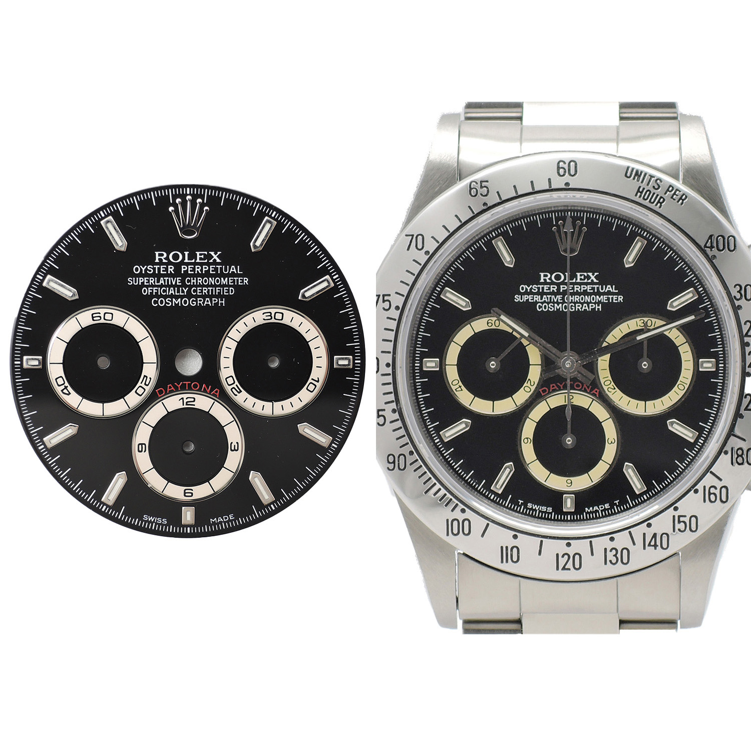 ロレックス デイトナ 16520 黒 L番 マーク2/225タキ/逆6/Four Liner 17.5cm AT ROLEX Daytona Black C006328のイメージ画像