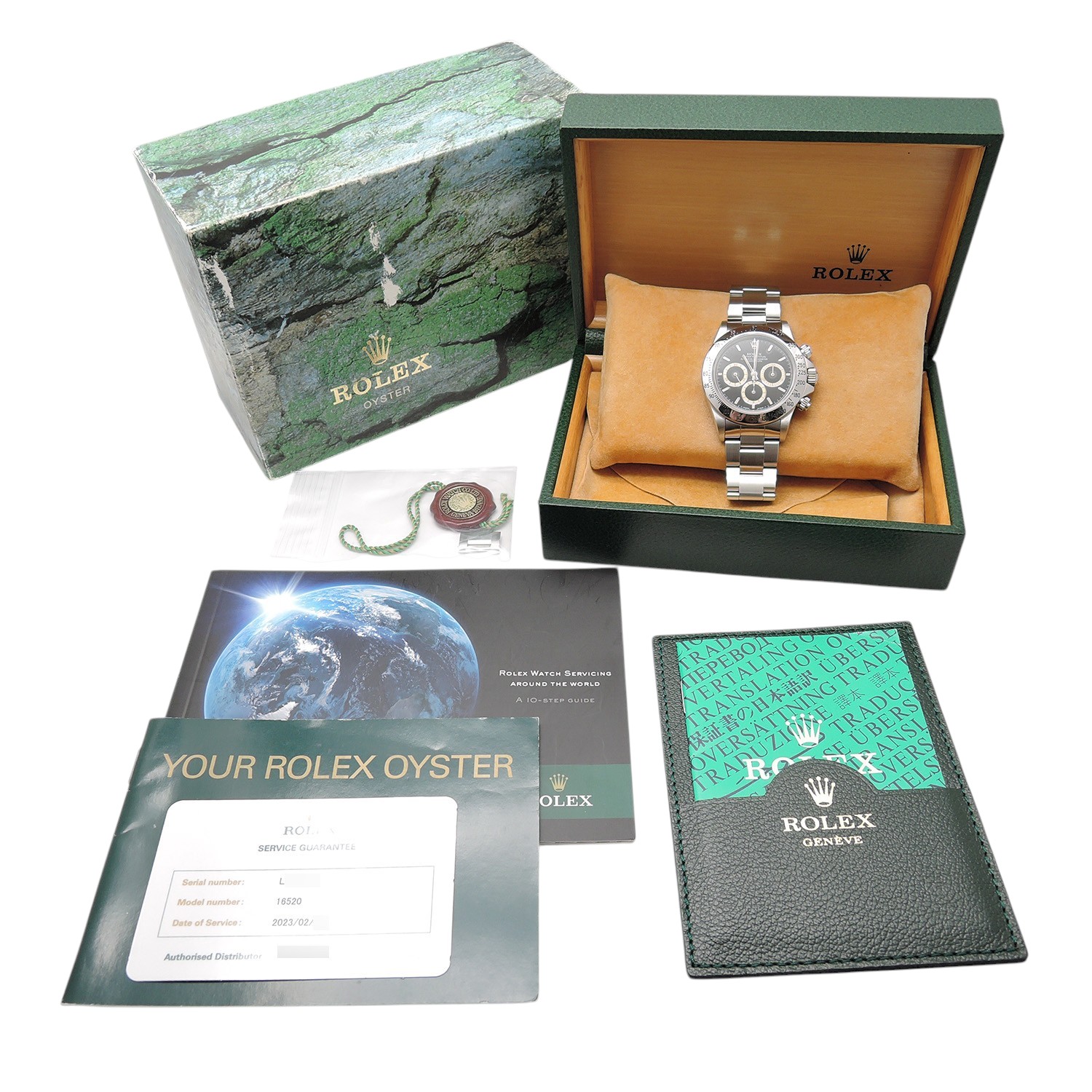 ロレックス デイトナ 16520 黒 L番 マーク2/225タキ/逆6/Four Liner 17.5cm AT ROLEX Daytona Black C006328のイメージ画像