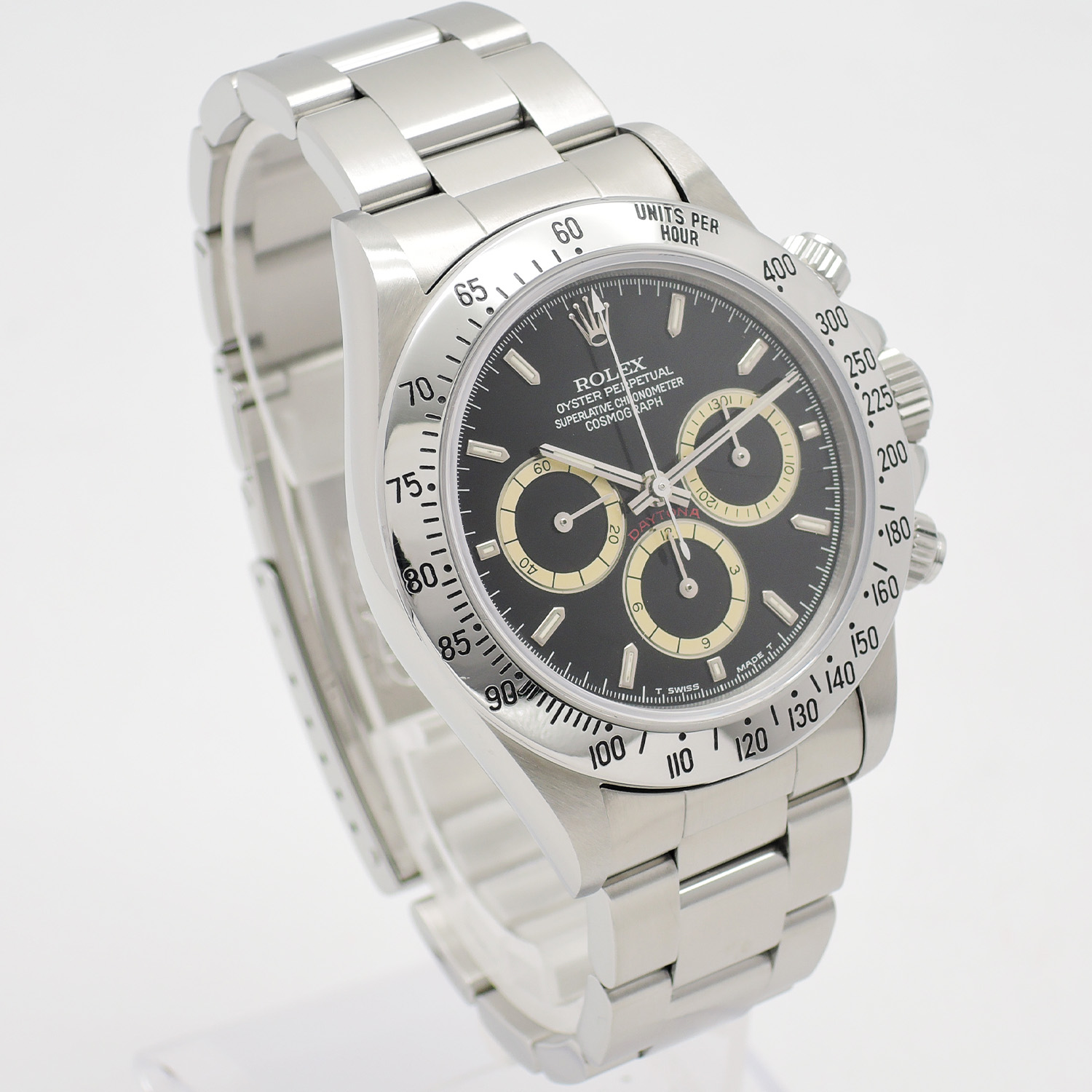 ロレックス デイトナ 16520 黒 L番 マーク2/225タキ/逆6/Four Liner 17.5cm AT ROLEX Daytona Black C006328のイメージ画像