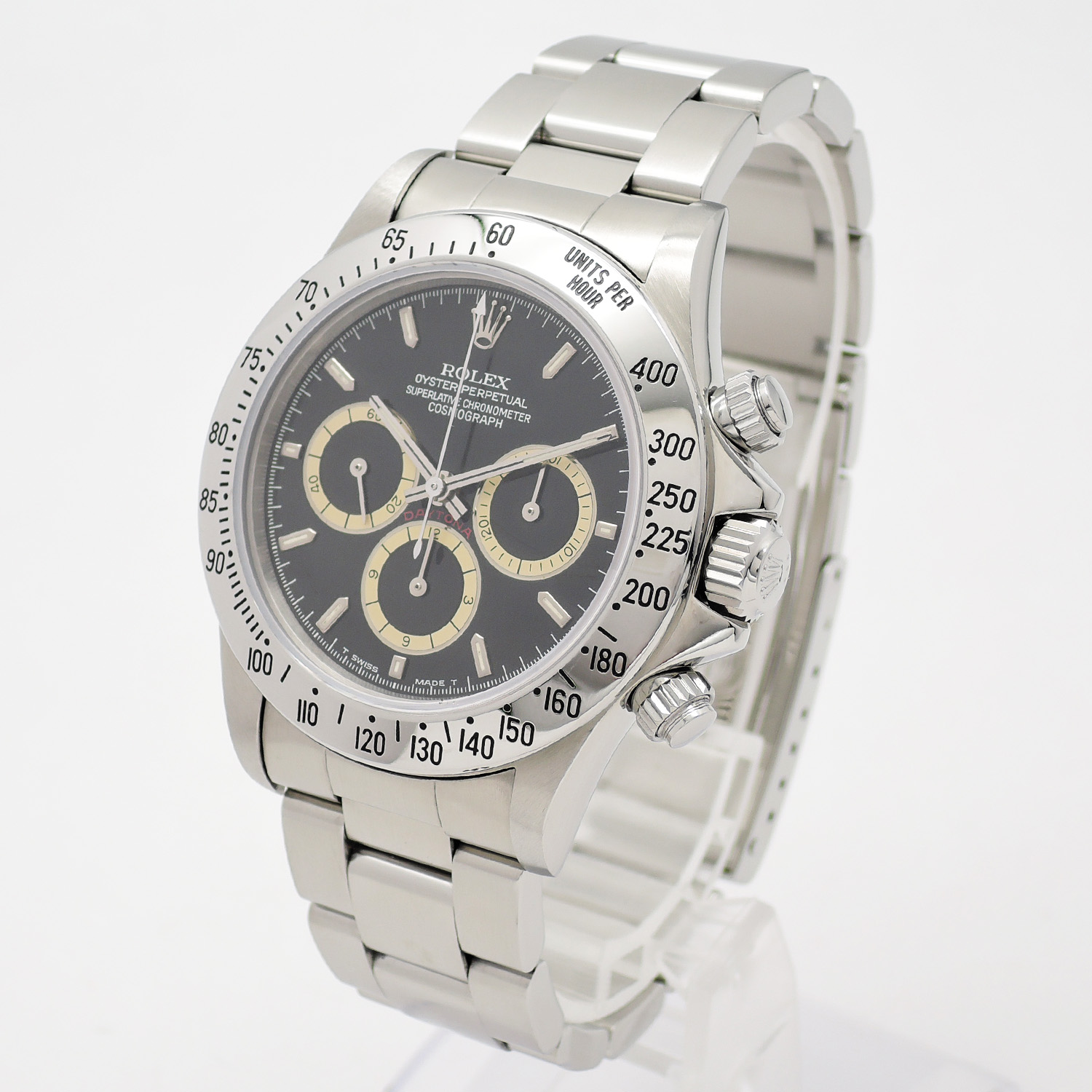 ロレックス デイトナ 16520 黒 L番 マーク2/225タキ/逆6/Four Liner 17.5cm AT ROLEX Daytona Black C006328のイメージ画像
