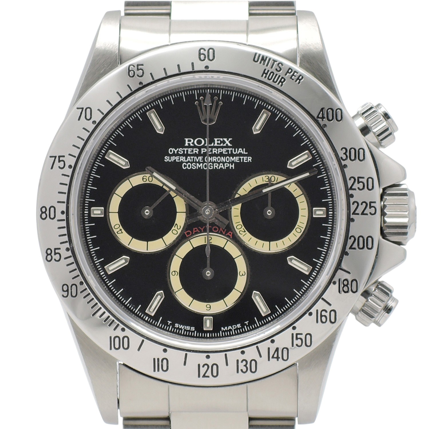 ロレックス デイトナ 16520 黒 L番 マーク2/225タキ/逆6/Four Liner 17.5cm AT ROLEX Daytona Black C006328のイメージ画像