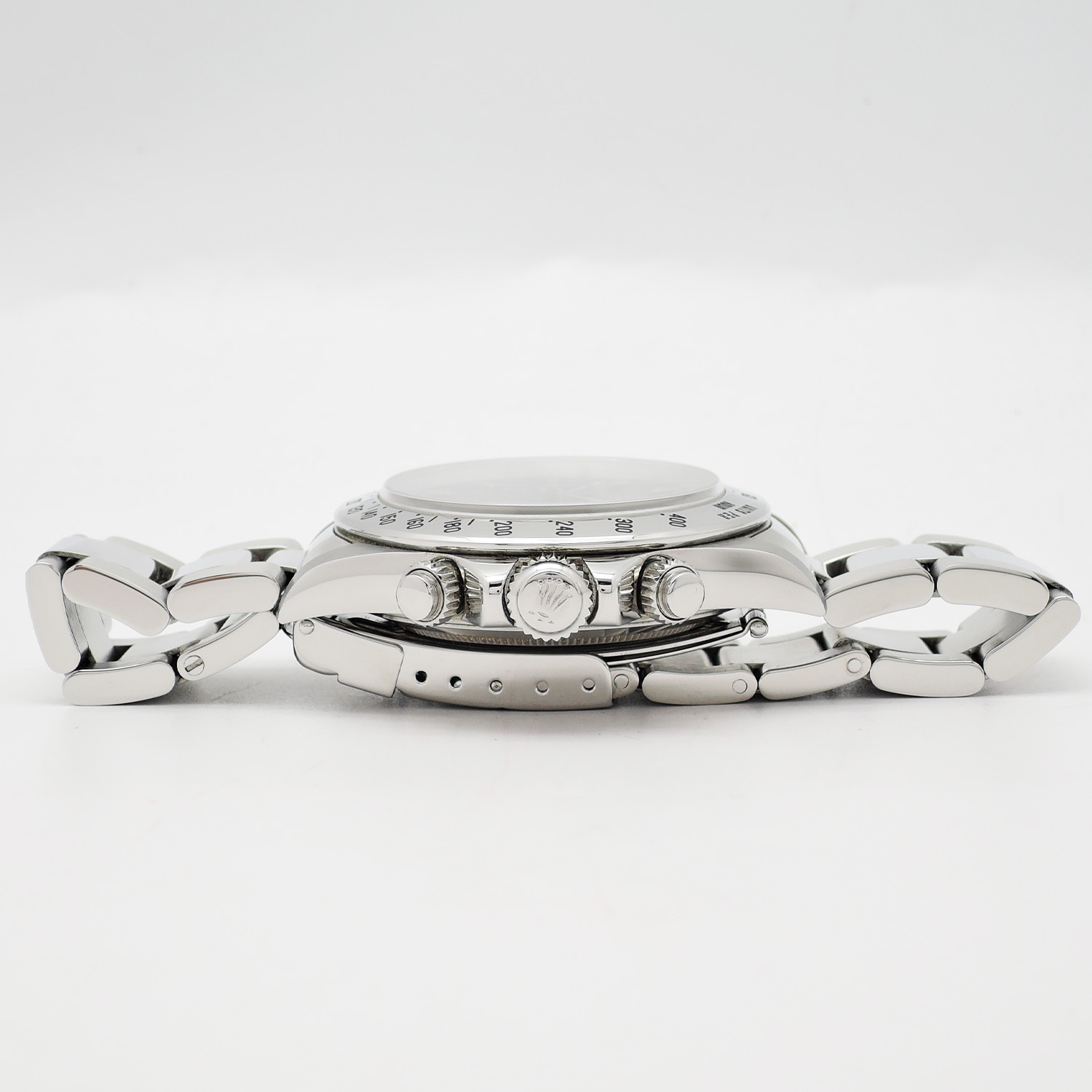 ロレックス デイトナ 16520 黒 W番 パトリッツィダイヤル/ブラウンアイ/ダースベイダー 完品 17.5cm AT ROLEX Daytona Black C006329のイメージ画像