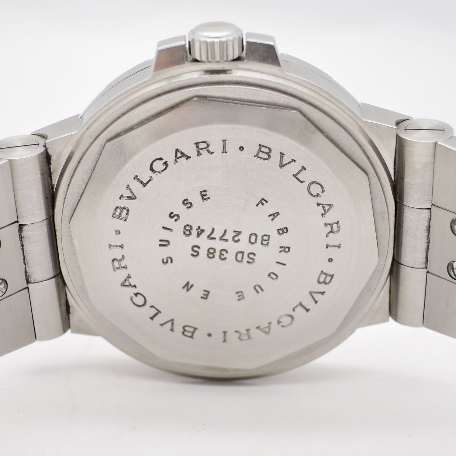ブルガリ ディアゴノ SD38S ブラック AT 18㎝ 保証書,箱付き BVLGARI Diagono C006272のイメージ画像