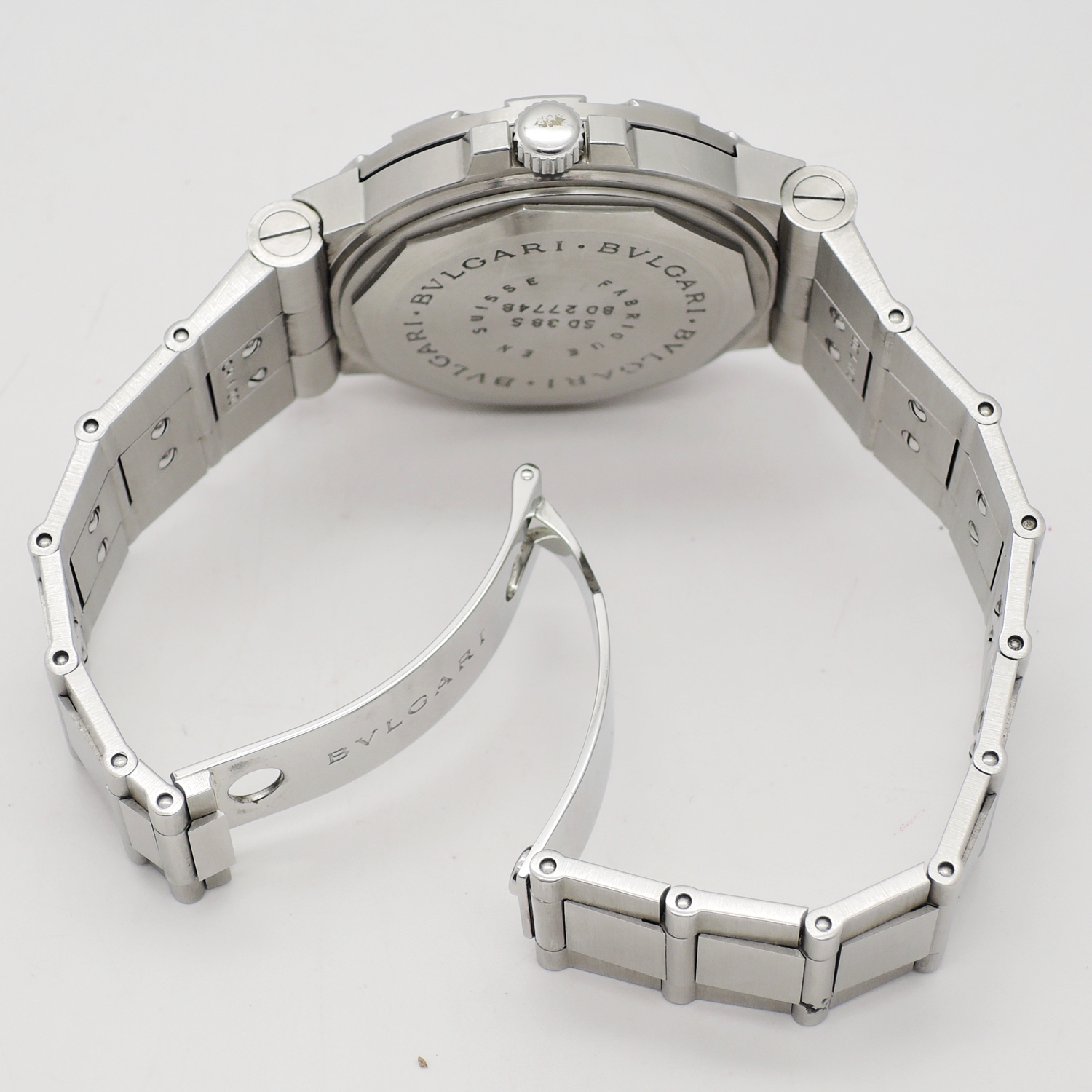ブルガリ ディアゴノ SD38S ブラック AT 18㎝ 保証書,箱付き BVLGARI Diagono C006272のイメージ画像