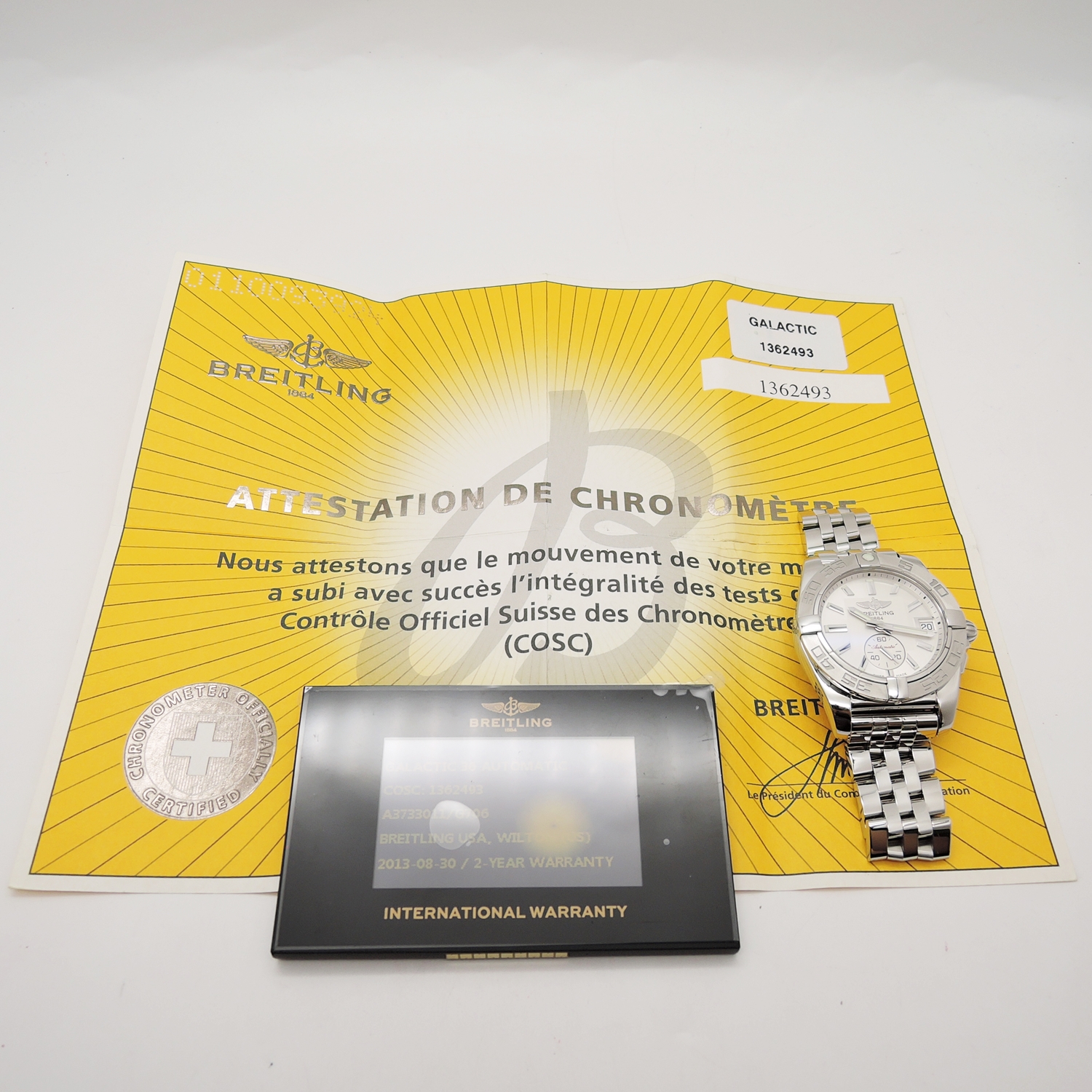 BREITLING Galactic 36 A3733011 AT White 17cm ブライトリング ギャラクティック 36 ホワイト C006134のイメージ画像