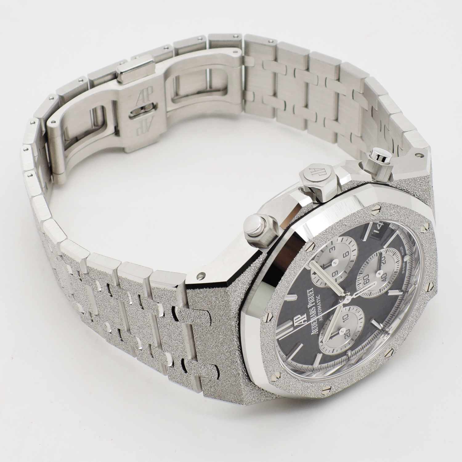 オーデマピゲ ロイヤルオーク クロノグラフ フロステッド 26239BC.GG.1224BC.02 ブラック/シルバー AT 41mm WG 17cm AUDEMARS PIGUET Royal Oak Chronograph Frosted Black/Silver C006380のイメージ画像