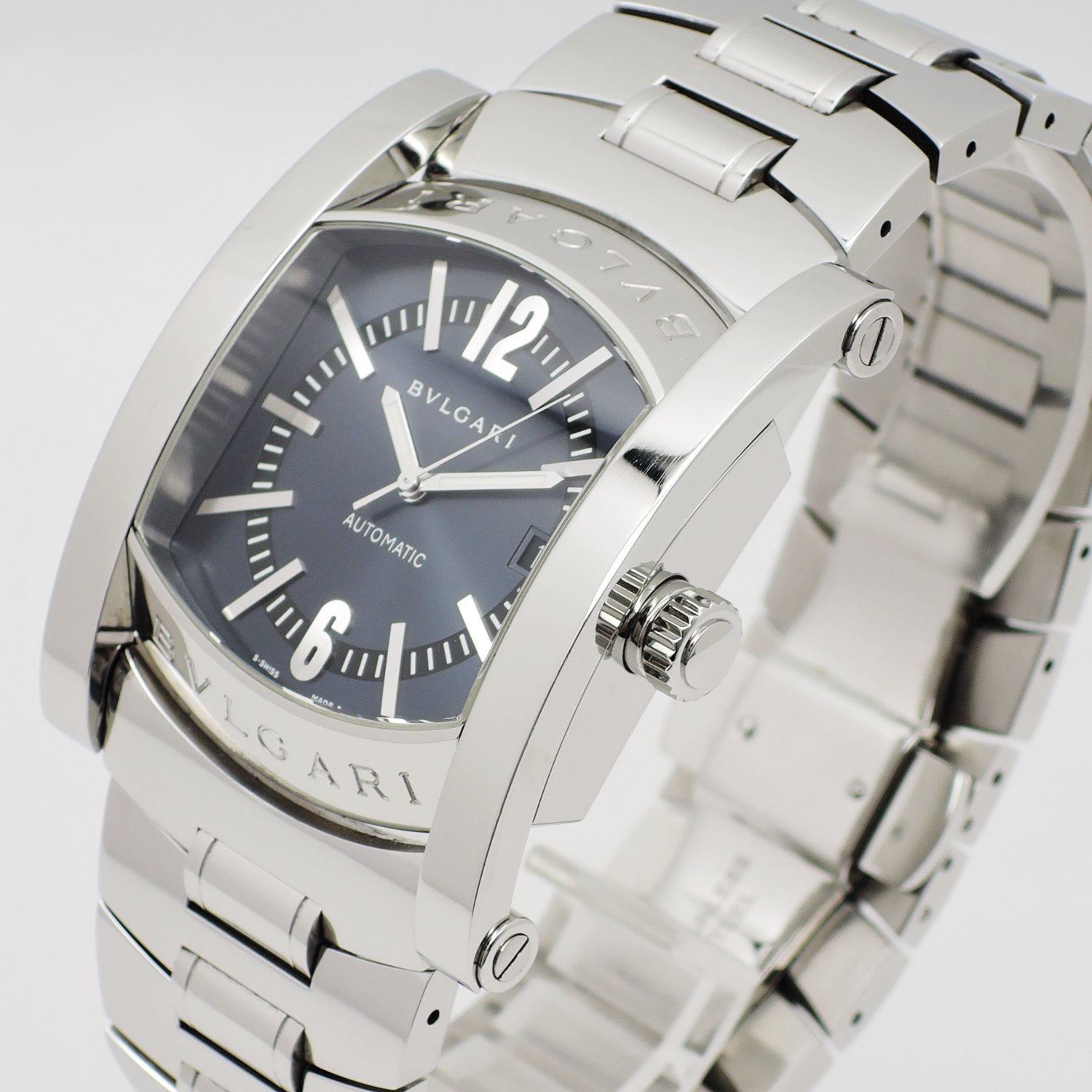 ブルガリ アシオマ AA48S ブラック AT 19cm ブルガリ アシオマ AA48S ブラック AT 19cm BVLGARI Assioma Black C006404のイメージ画像