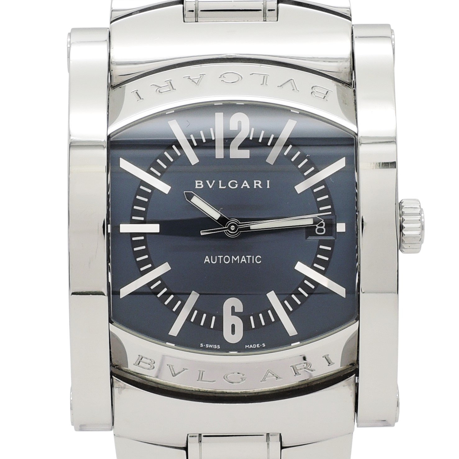 ブルガリ アシオマ AA48S ブラック AT 19cm ブルガリ アシオマ AA48S ブラック AT 19cm BVLGARI Assioma Black C006404のイメージ画像