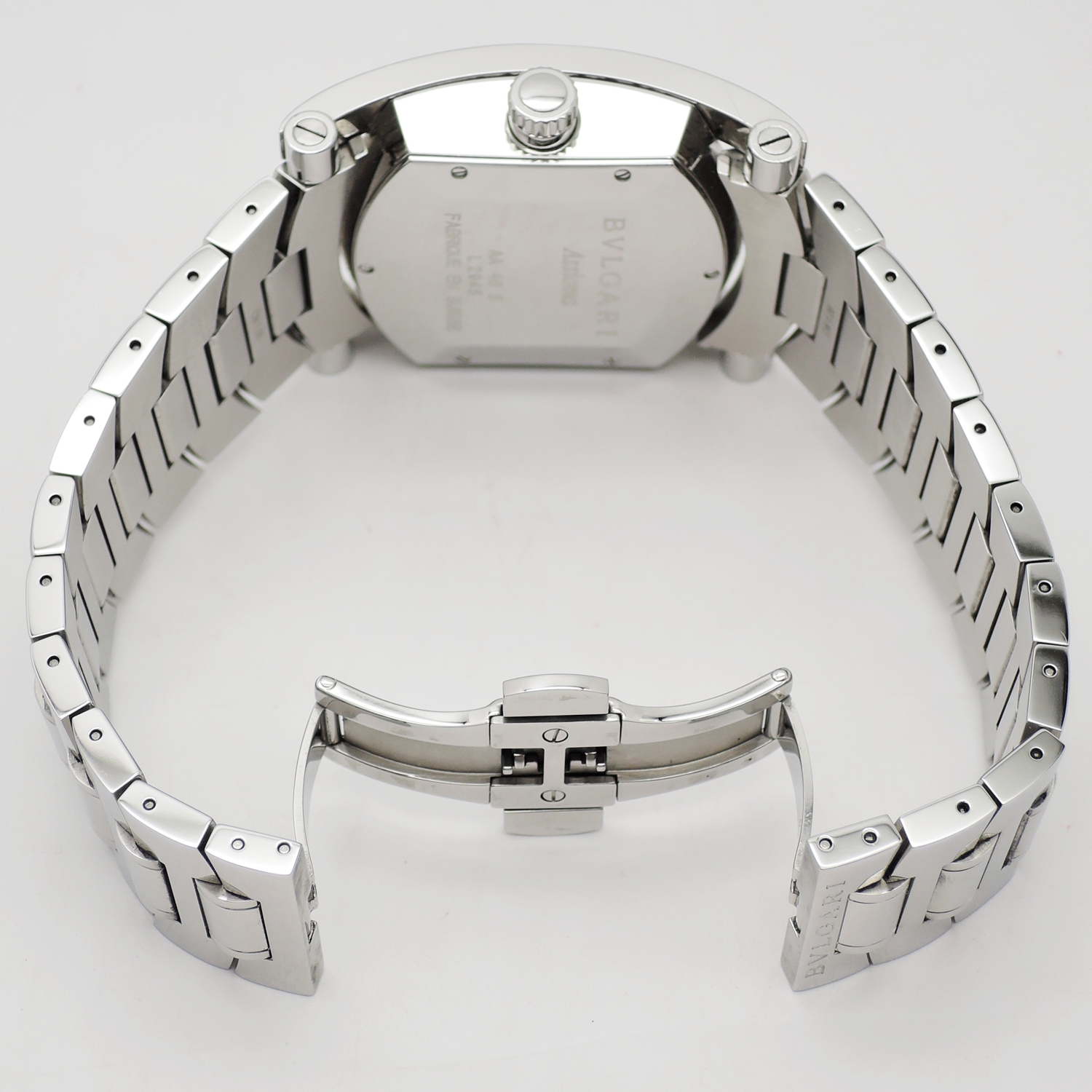 ブルガリ アシオマ AA48S ブラック AT 19cm ブルガリ アシオマ AA48S ブラック AT 19cm BVLGARI Assioma Black C006404のイメージ画像