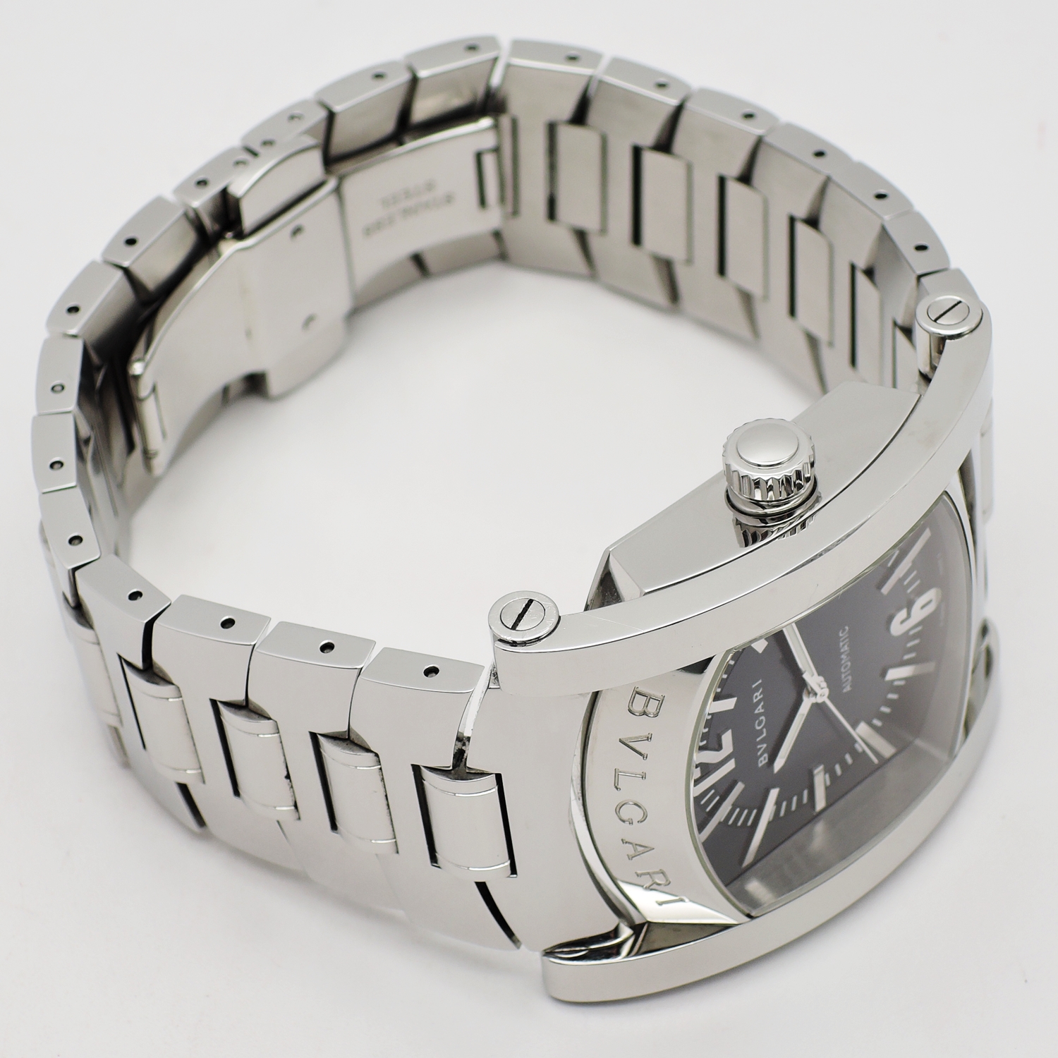 ブルガリ アシオマ AA48S ブラック AT 19cm ブルガリ アシオマ AA48S ブラック AT 19cm BVLGARI Assioma Black C006404のイメージ画像