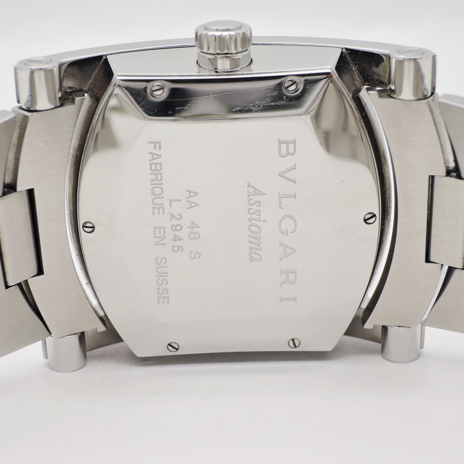 ブルガリ アシオマ AA48S ブラック AT 19cm ブルガリ アシオマ AA48S ブラック AT 19cm BVLGARI Assioma Black C006404のイメージ画像